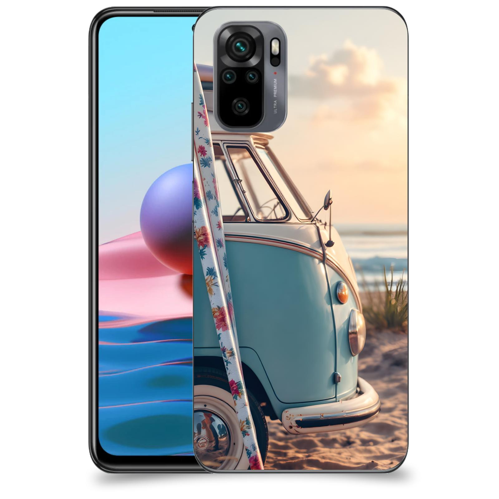 ACOVER Kryt na mobil Xiaomi Redmi Note 10 - Retro Bus 2