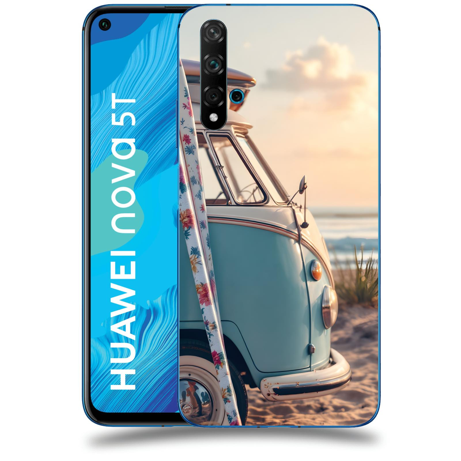 ACOVER Kryt na mobil Huawei Nova 5T - Retro Bus 2