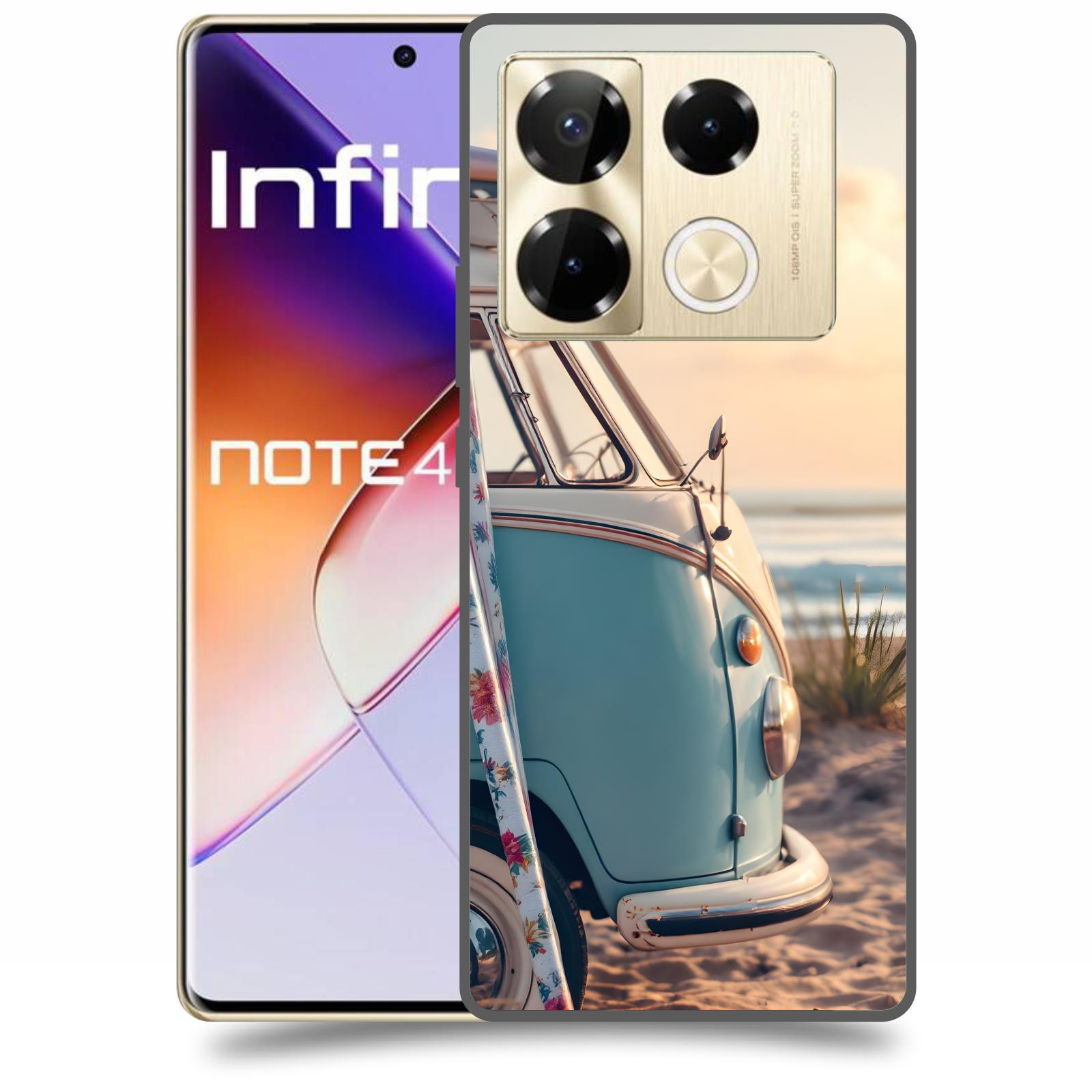 ACOVER Kryt na mobil Infinix Note 40 PRO - Retro Bus 2