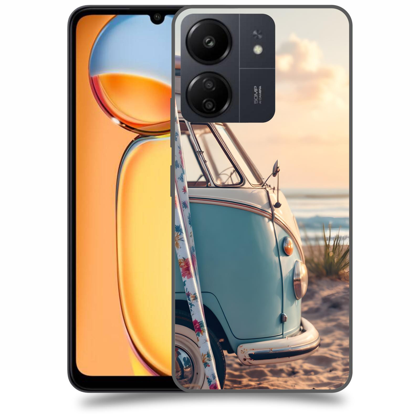 ACOVER Kryt na mobil Xiaomi Redmi 13C  Retro Bus 2