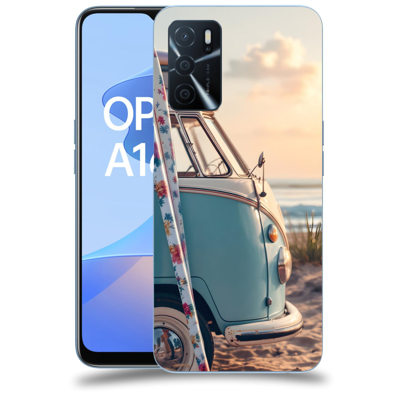 ACOVER Kryt na mobil OPPO A16s - Retro Bus 2