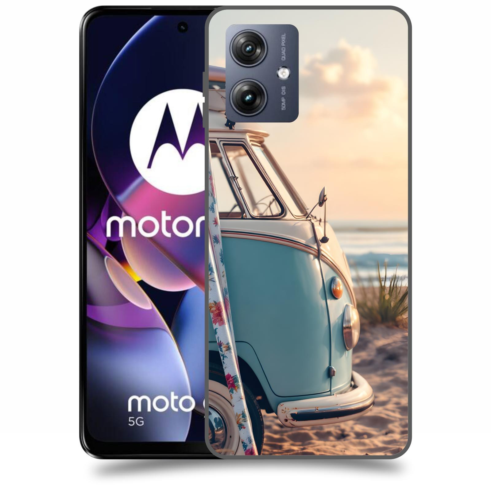 ACOVER Kryt na mobil Motorola Moto G54 5G - Retro Bus 2
