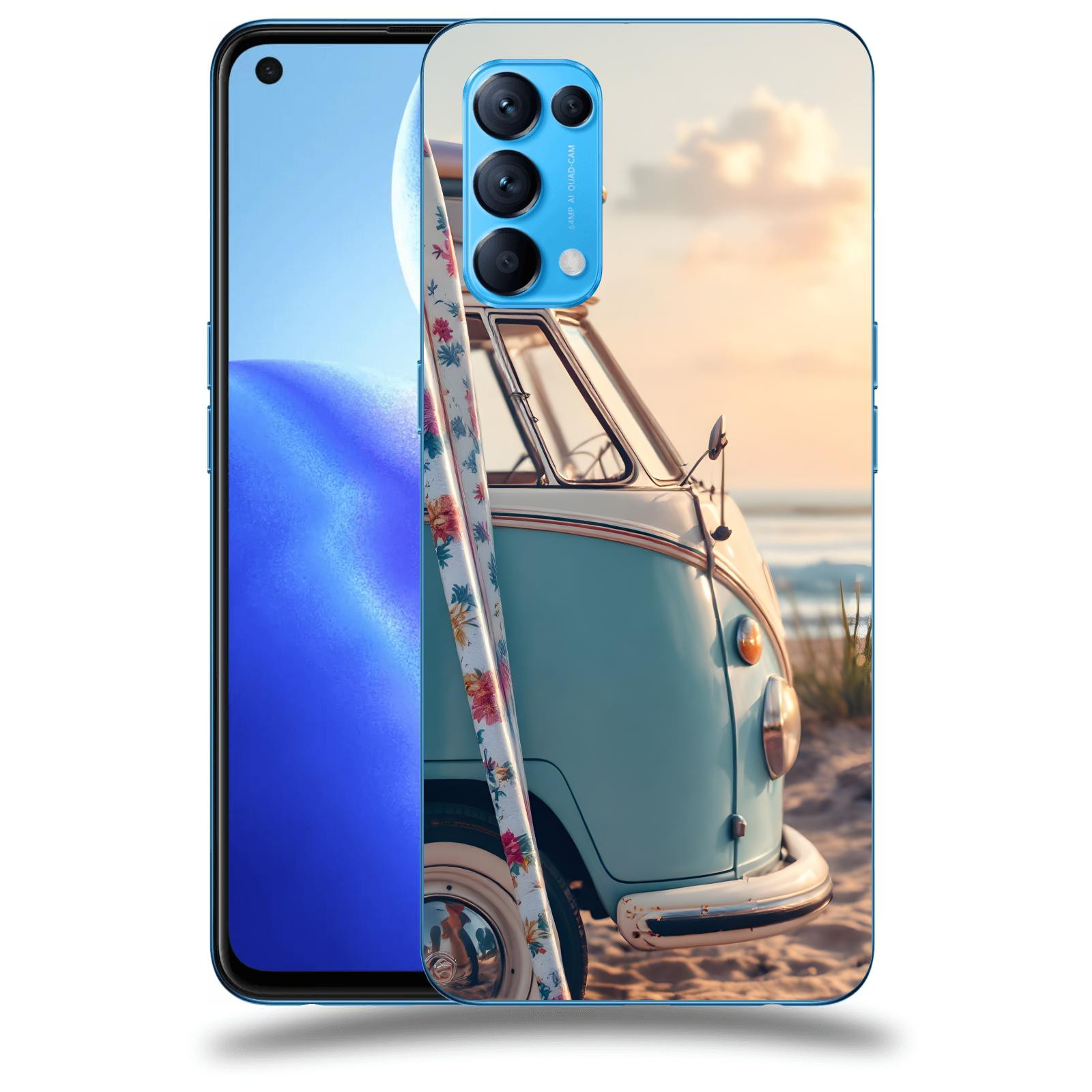 ACOVER Kryt na mobil OPPO Reno 5 5G - Retro Bus 2