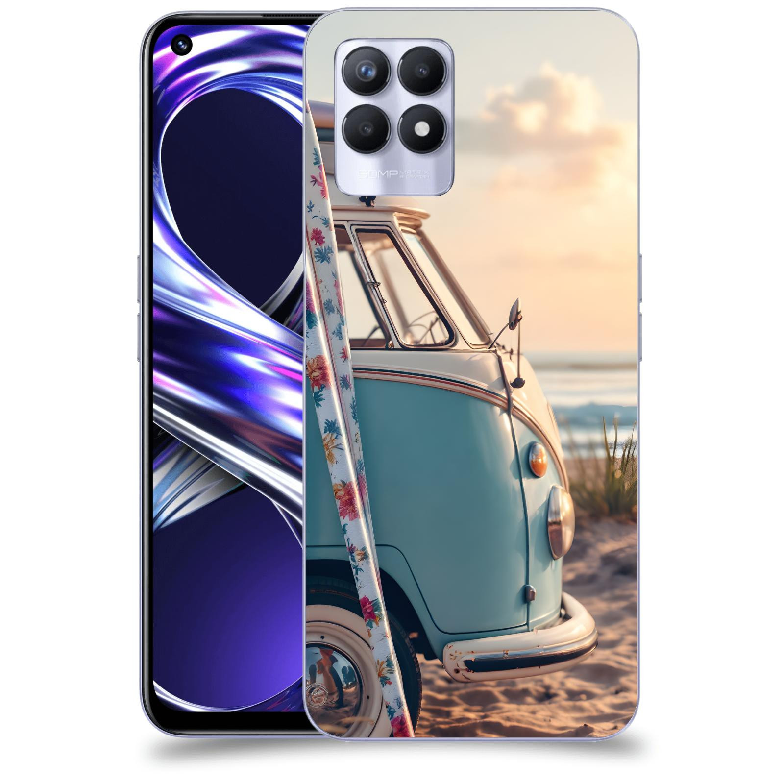 ACOVER Kryt na mobil Realme 8i - Retro Bus 2