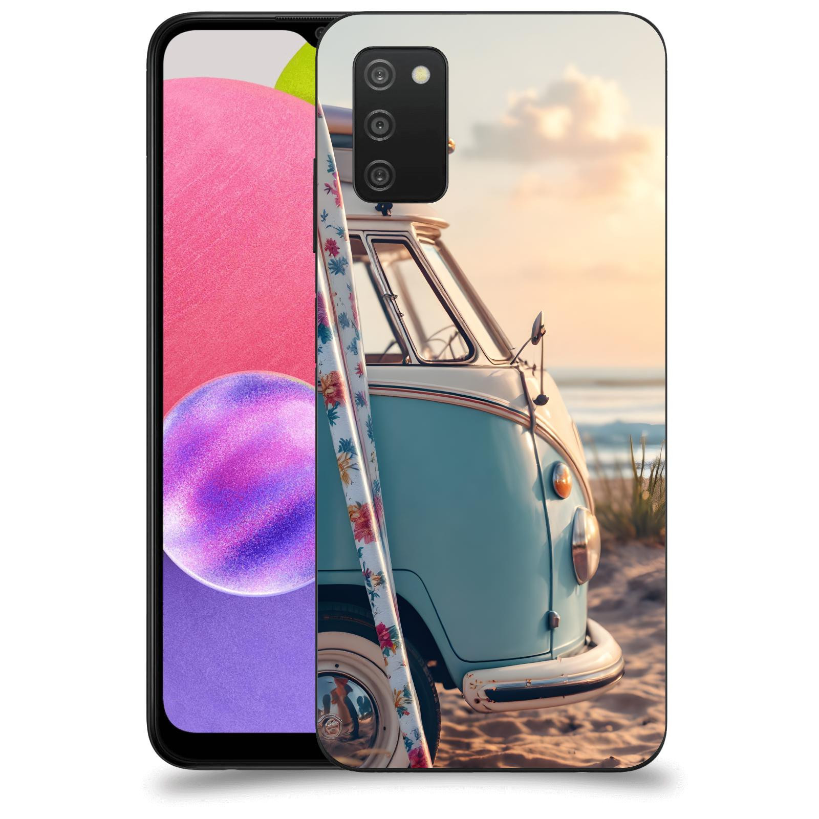 ACOVER Kryt na mobil Samsung Galaxy A03s A037G - Retro Bus 2