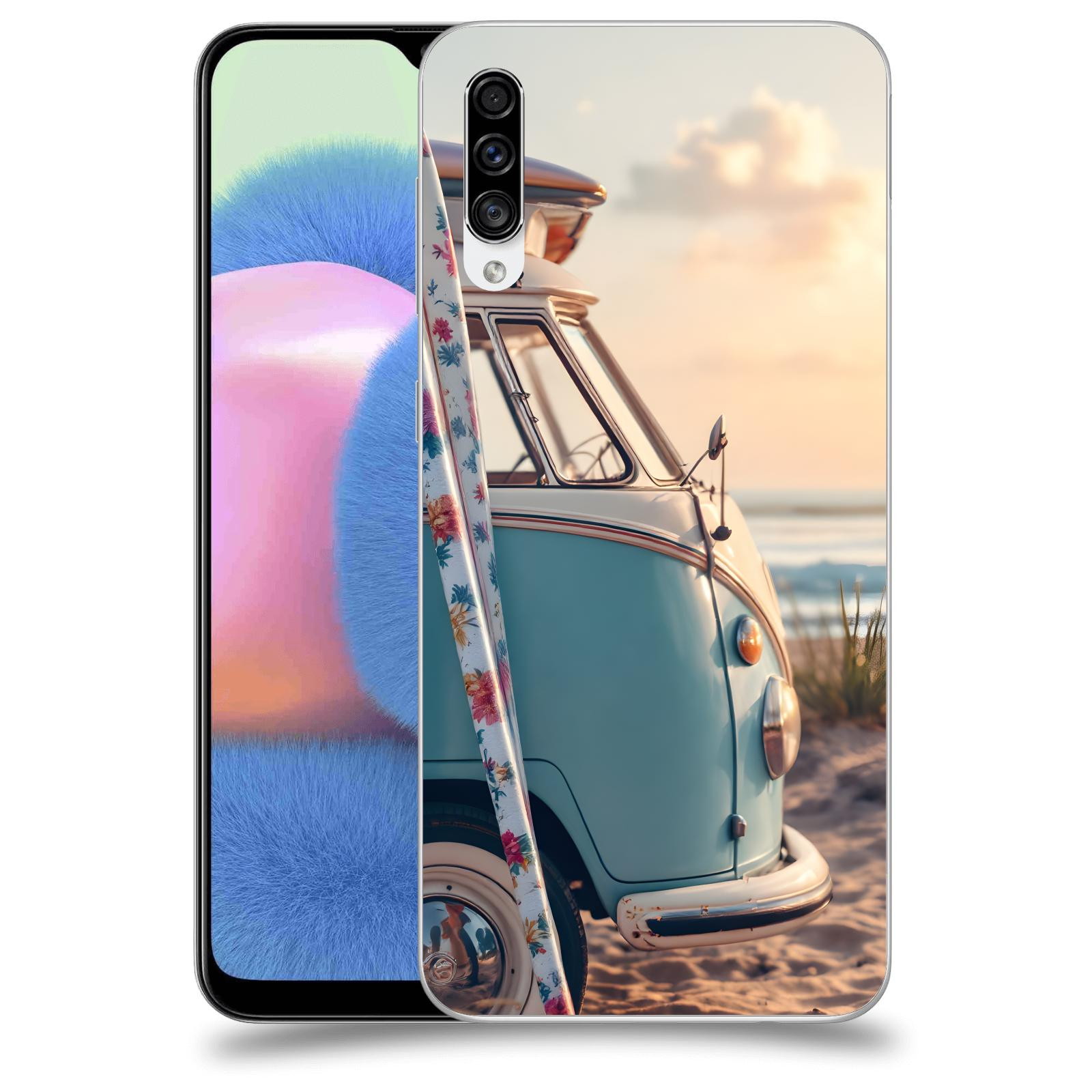 ACOVER Kryt na mobil Samsung Galaxy A30s A307F - Retro Bus 2