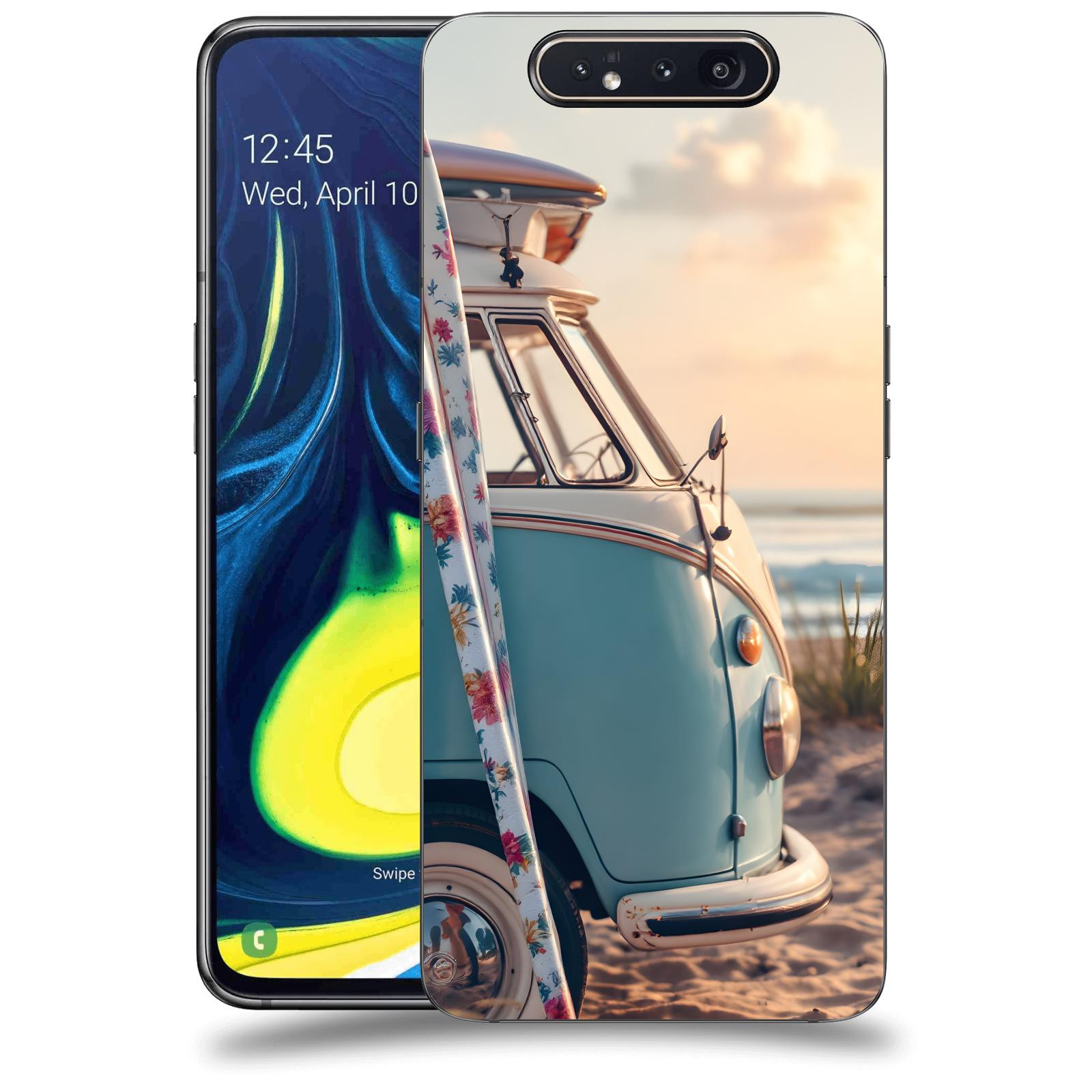 ACOVER Kryt na mobil Samsung Galaxy A80 A805F - Retro Bus 2