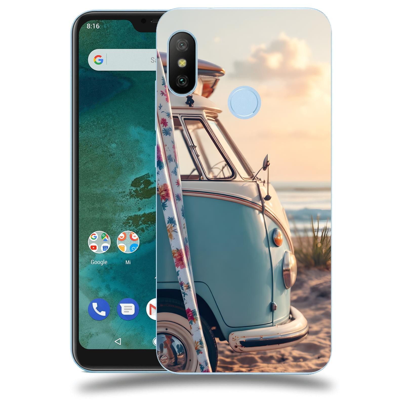 ACOVER Kryt na mobil Xiaomi Mi A2 Lite - Retro Bus 2