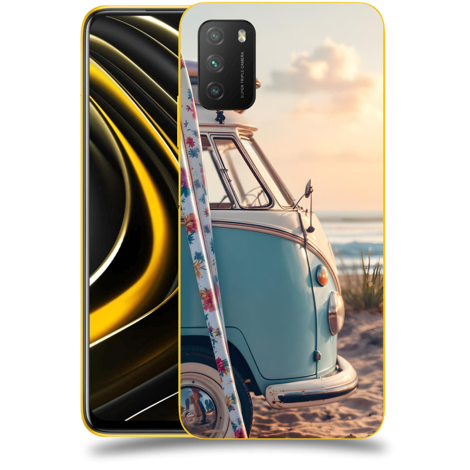 ACOVER Kryt na mobil Xiaomi Poco M3 - Retro Bus 2
