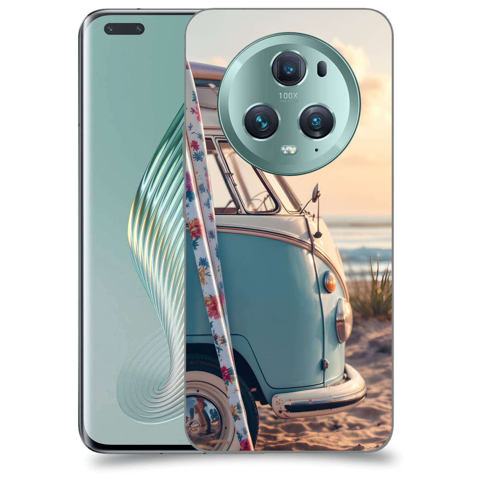 ACOVER Kryt na mobil Honor Magic5 Pro - Retro Bus 2