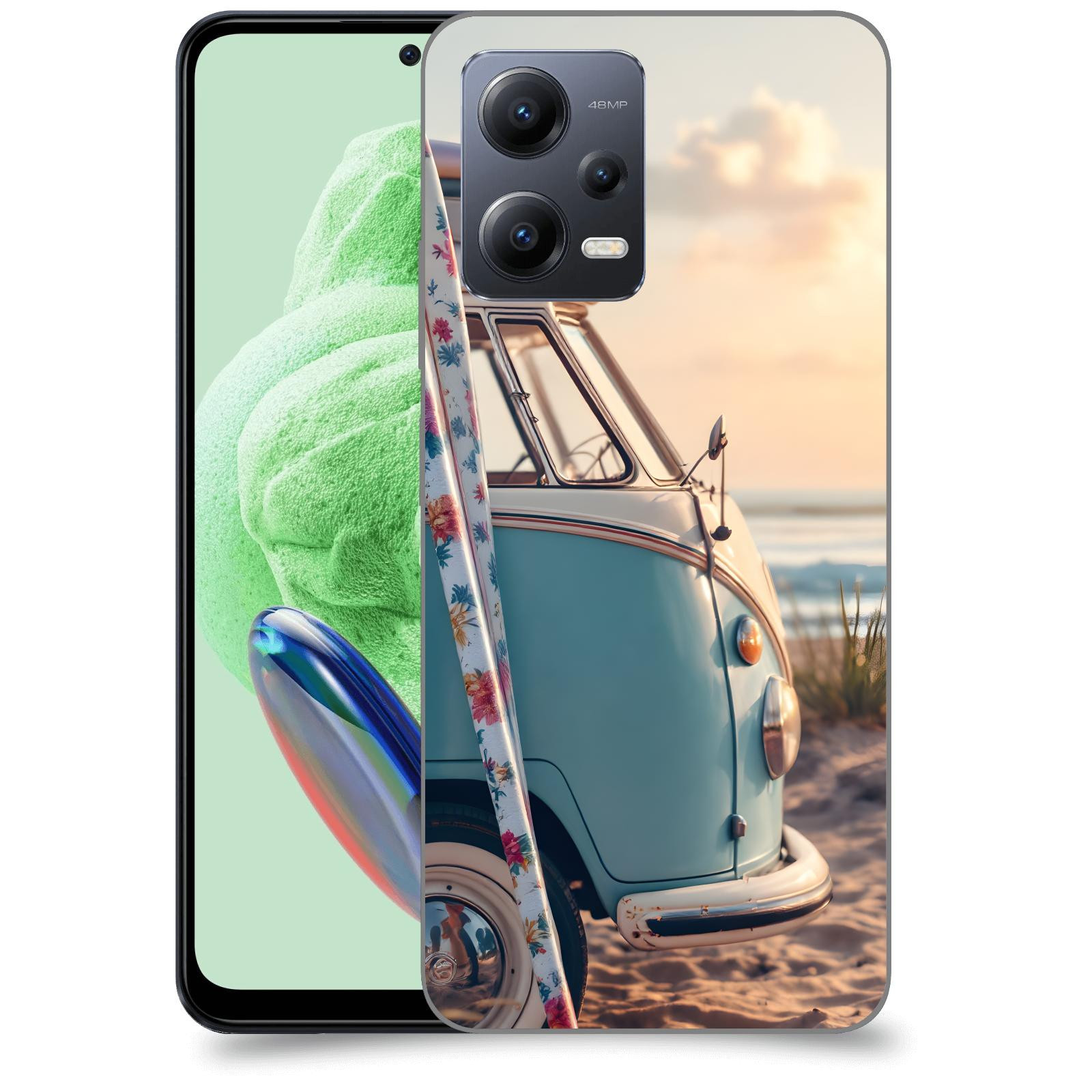 ACOVER Kryt na mobil Xiaomi Redmi Note 12 5G - Retro Bus 2