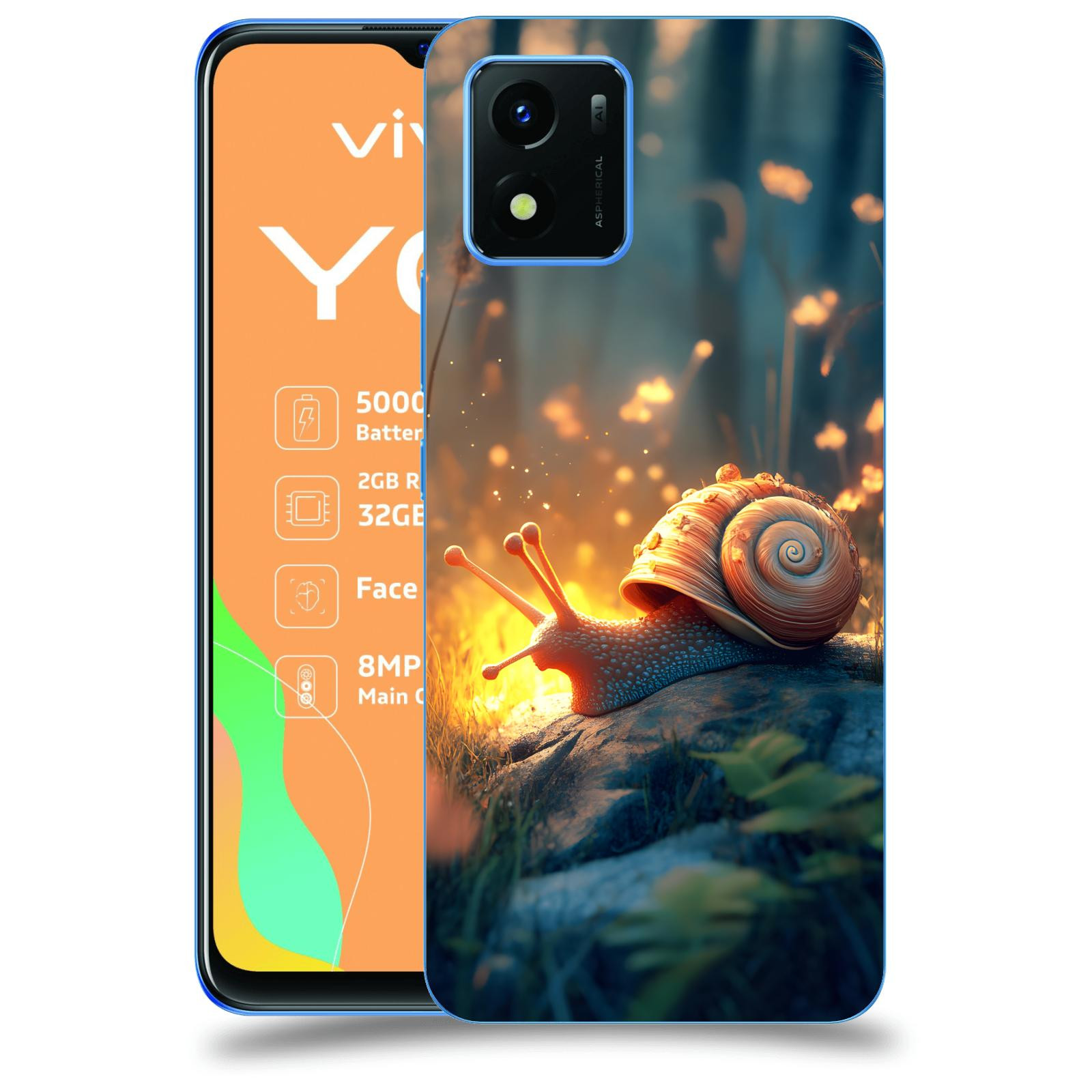 ACOVER Kryt na mobil Vivo Y01 - Šnek