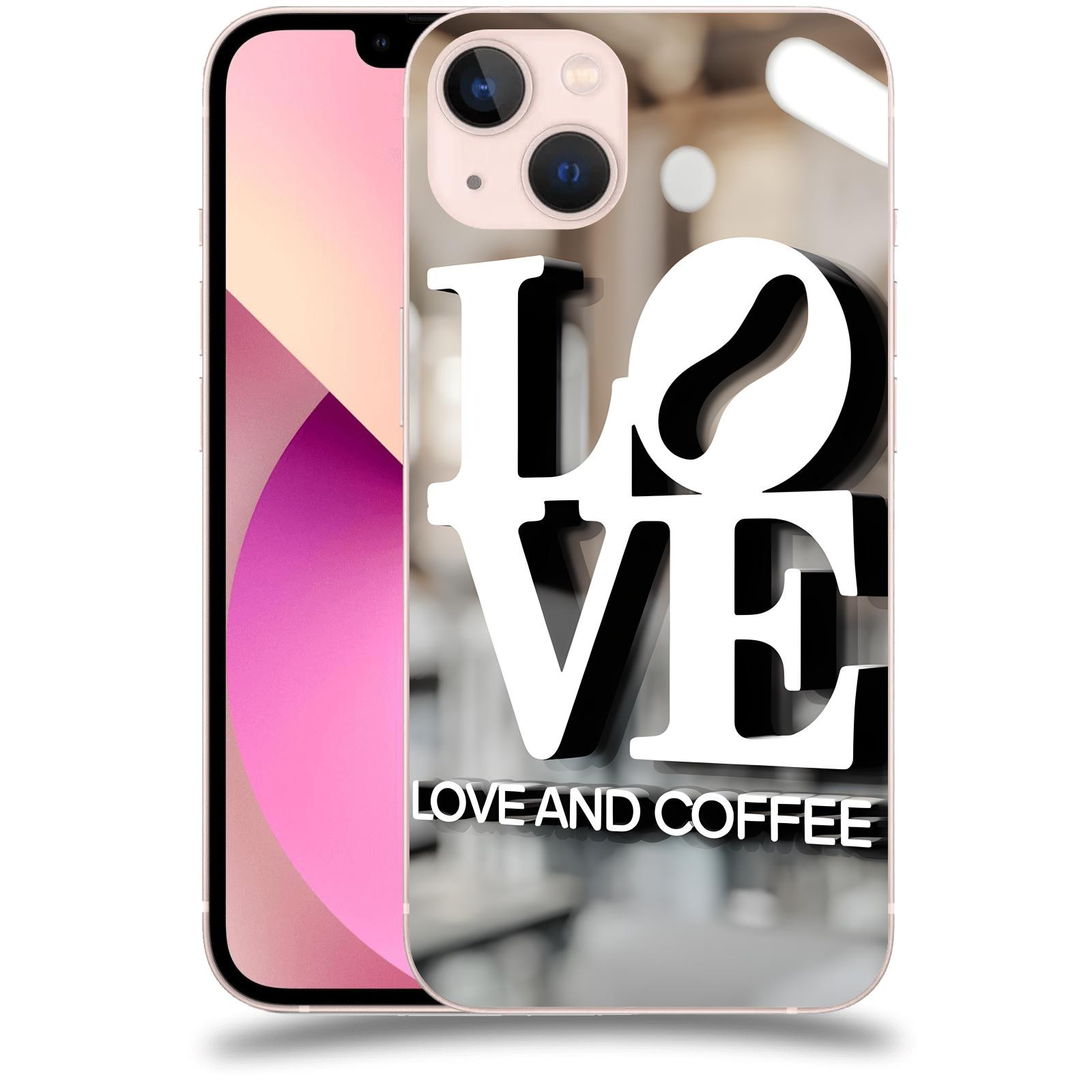 ACOVER Kryt na mobil Apple iPhone 13 - Love  & Coffee