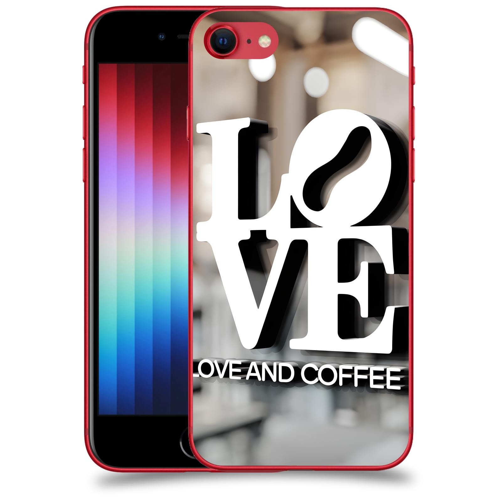 ACOVER Kryt na mobil Apple iPhone SE 2022 - Love  & Coffee