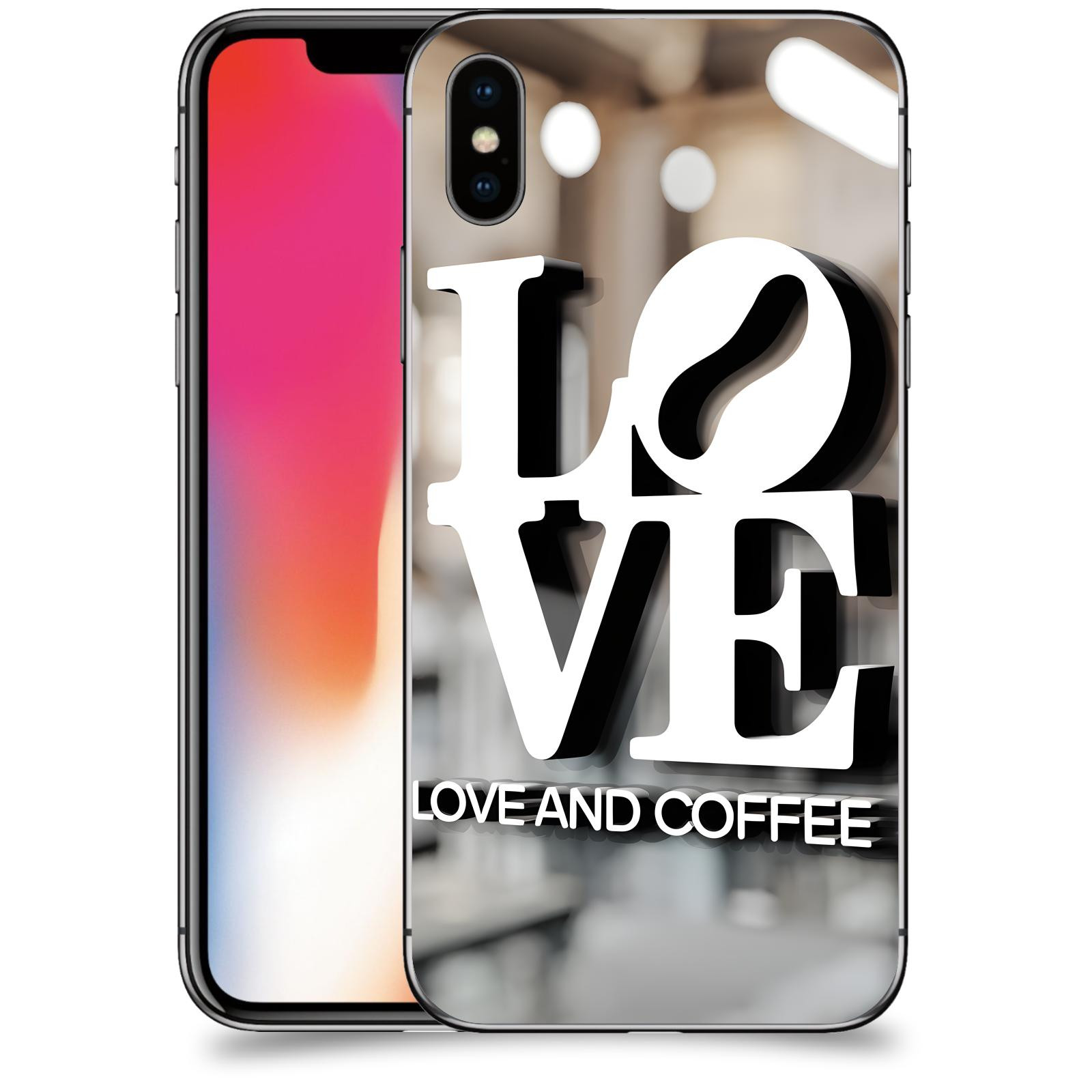 ACOVER Kryt na mobil Apple iPhone X/XS - Love  & Coffee
