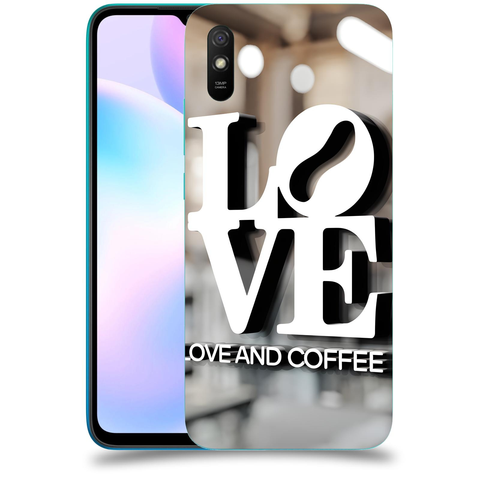 ACOVER Kryt na mobil Xiaomi Redmi 9AT - Love  & Coffee