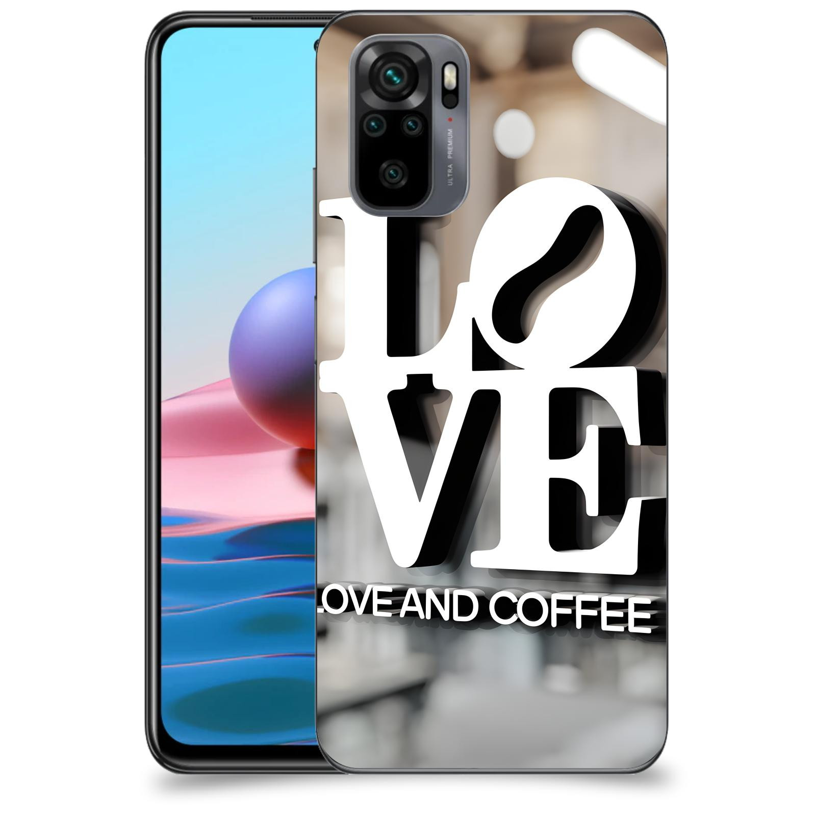 ACOVER Kryt na mobil Xiaomi Redmi Note 10 - Love  & Coffee