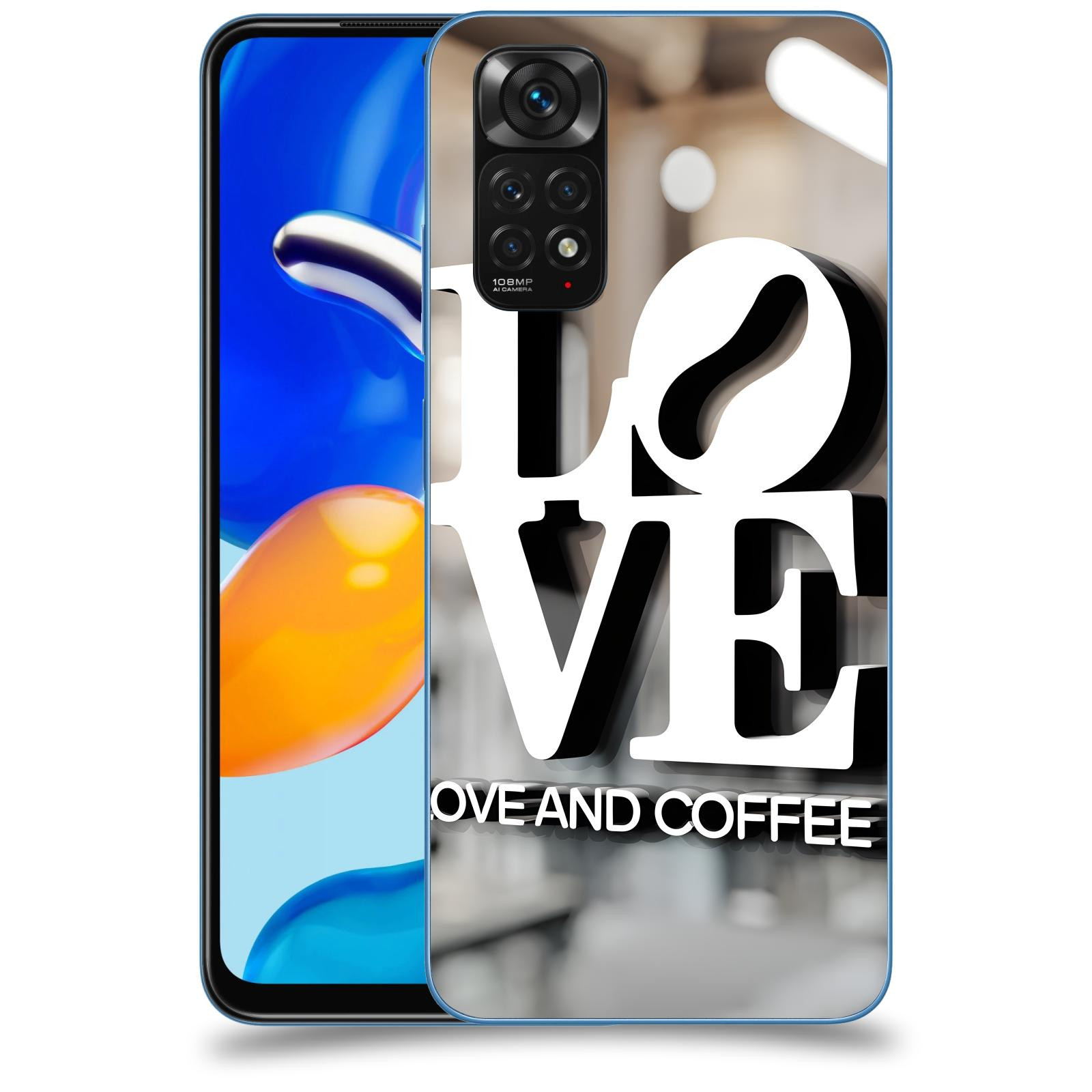 ACOVER Kryt na mobil Xiaomi Redmi Note 11S - Love  & Coffee