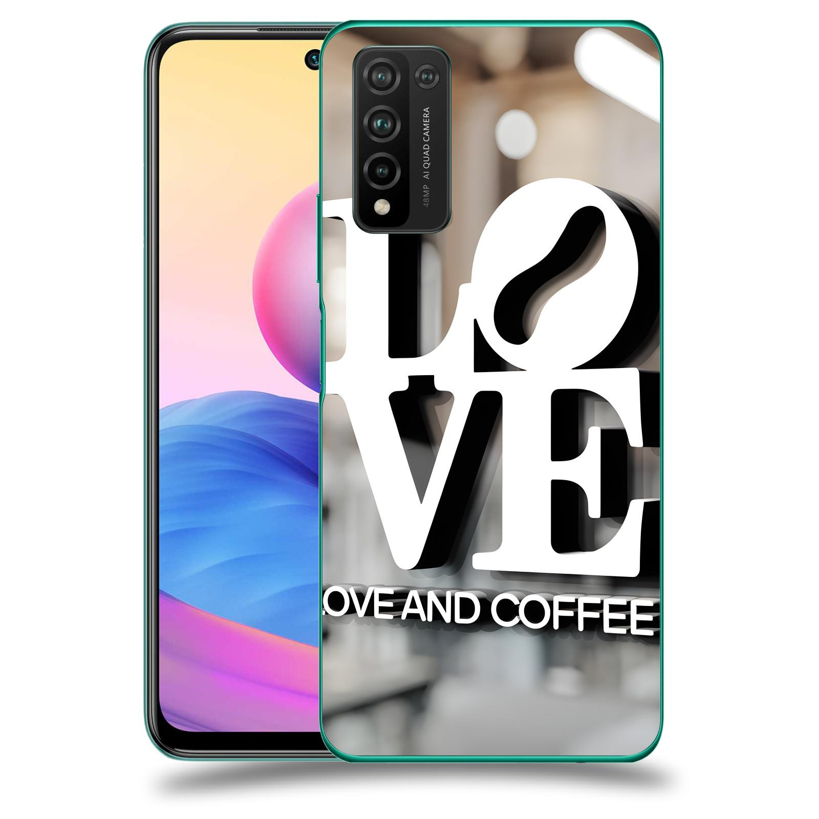 ACOVER Kryt na mobil Honor 10X Lite - Love  & Coffee