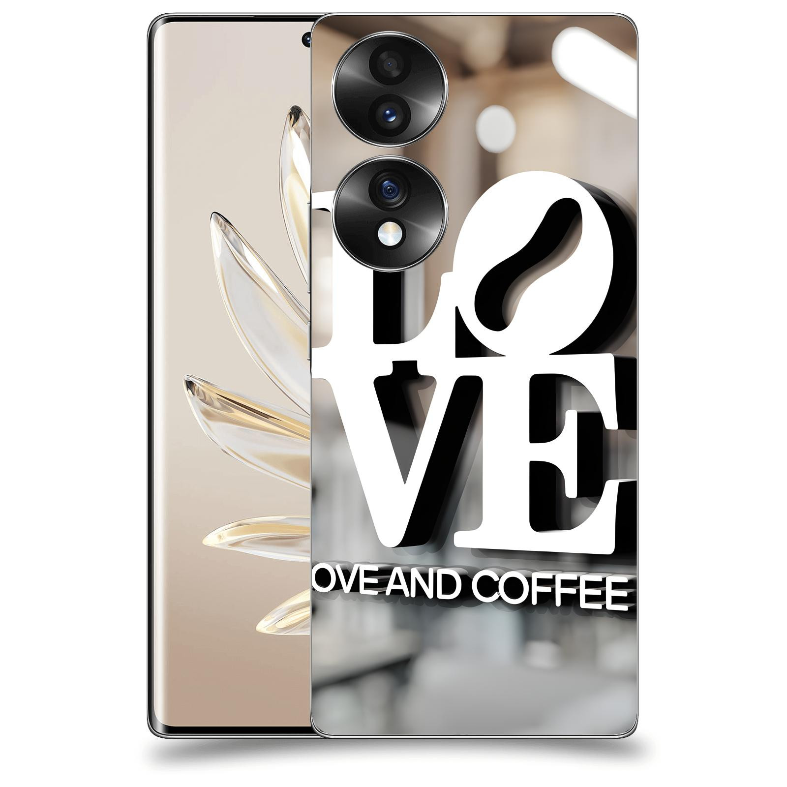 ACOVER Kryt na mobil Honor 70 - Love  & Coffee