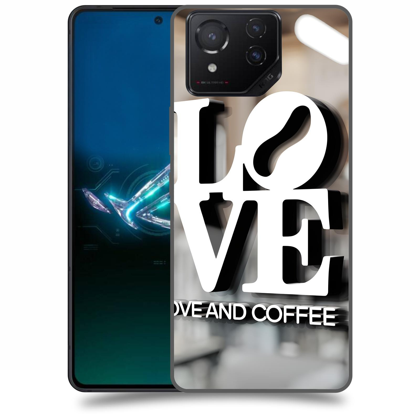 ACOVER Kryt na mobil Asus ROG Phone 8 - Love  & Coffee