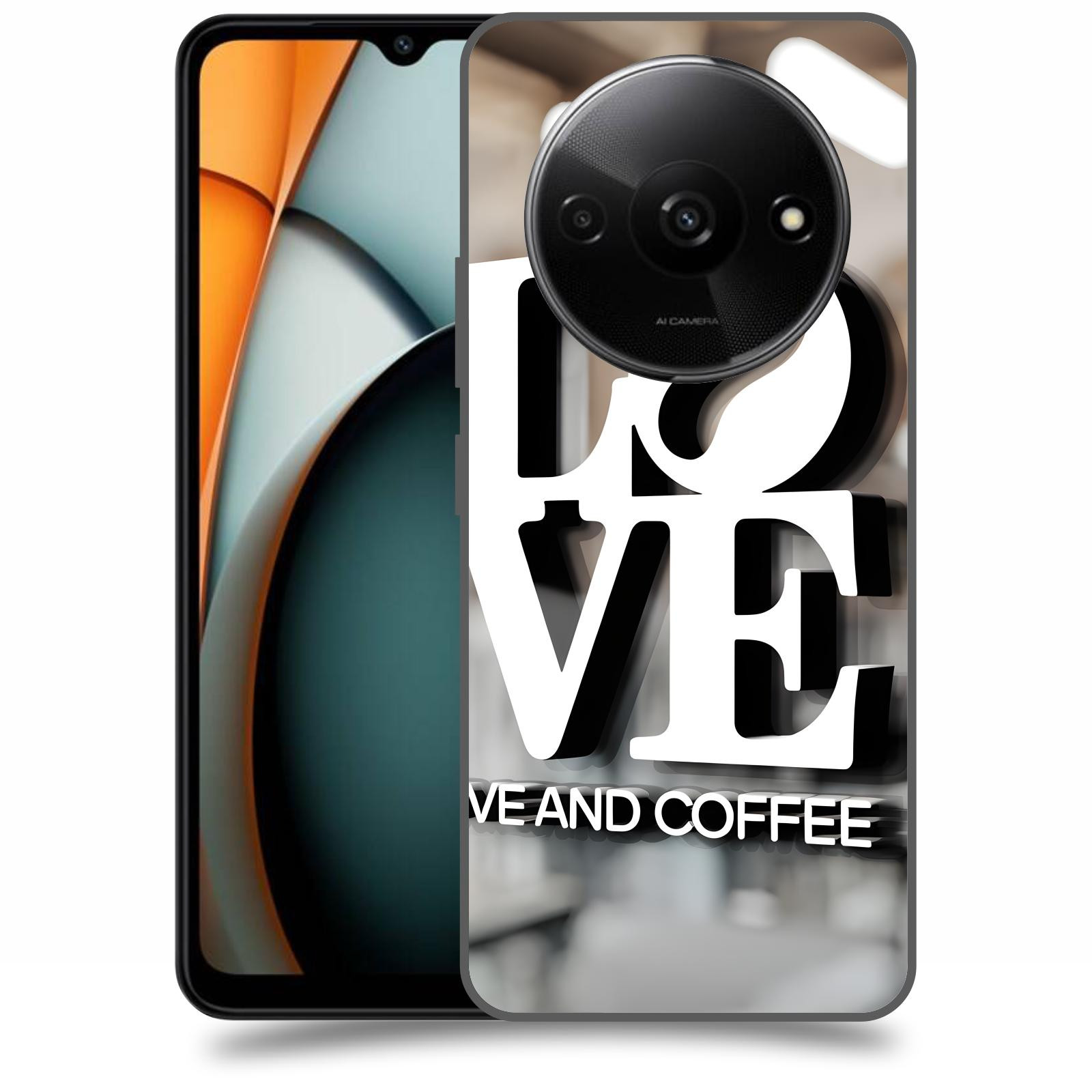 ACOVER Kryt na mobil Xiaomi Redmi A3 - Love  & Coffee