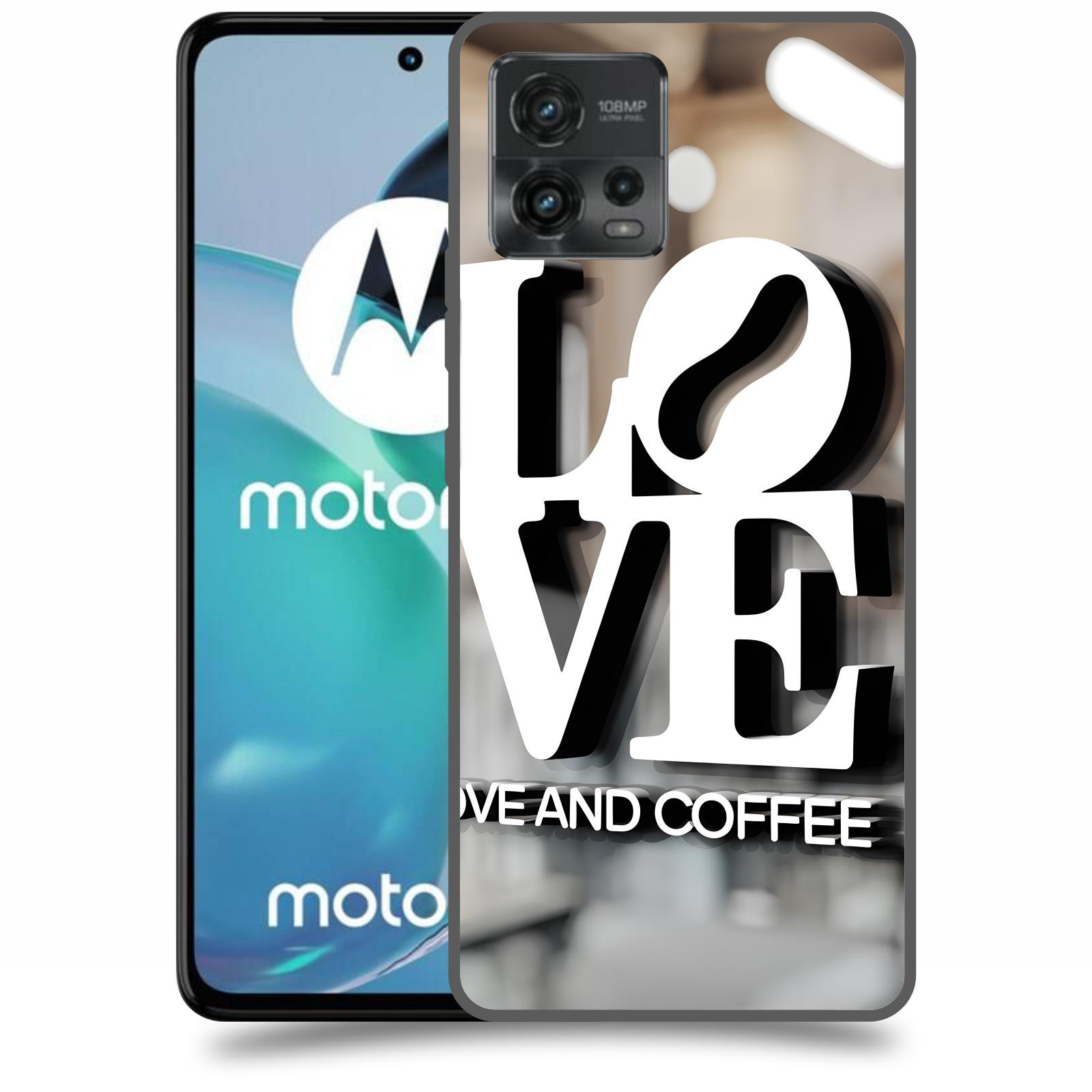 ACOVER Kryt na mobil Motorola Moto G72 - Love  & Coffee