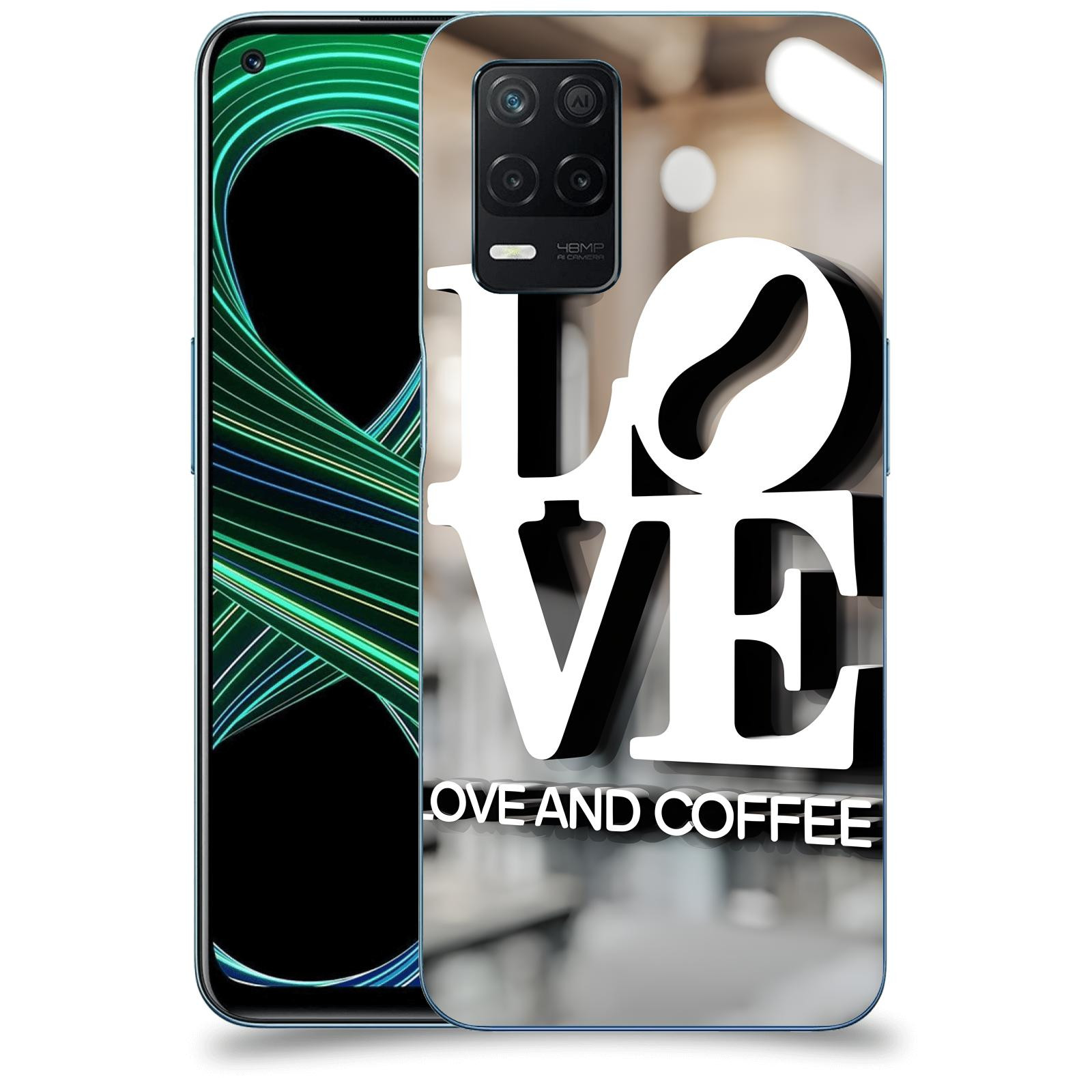 ACOVER Kryt na mobil Realme 8 5G - Love  & Coffee
