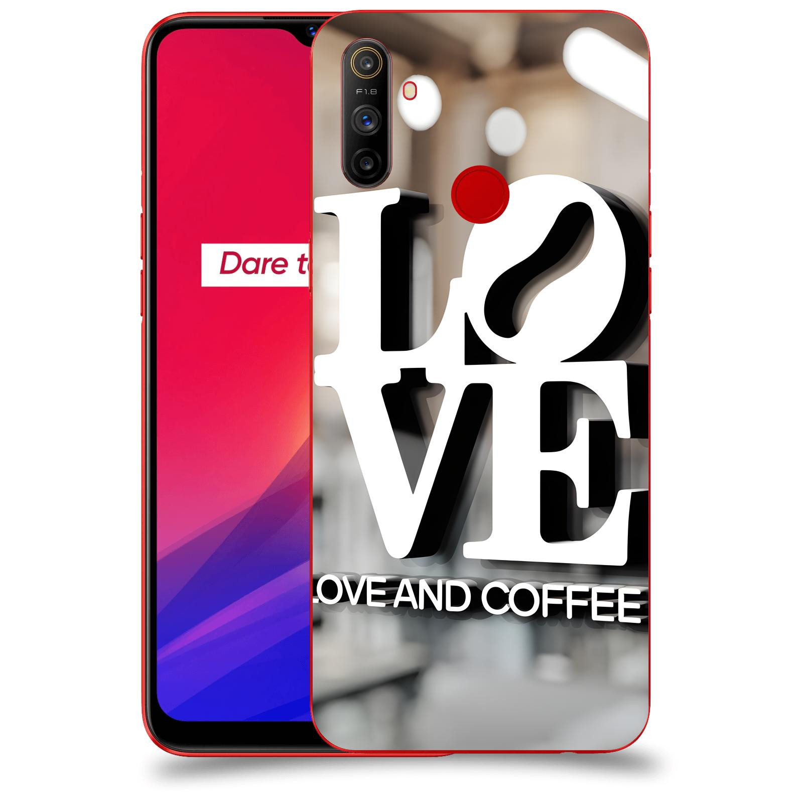 ACOVER Kryt na mobil Realme C3 - Love  & Coffee