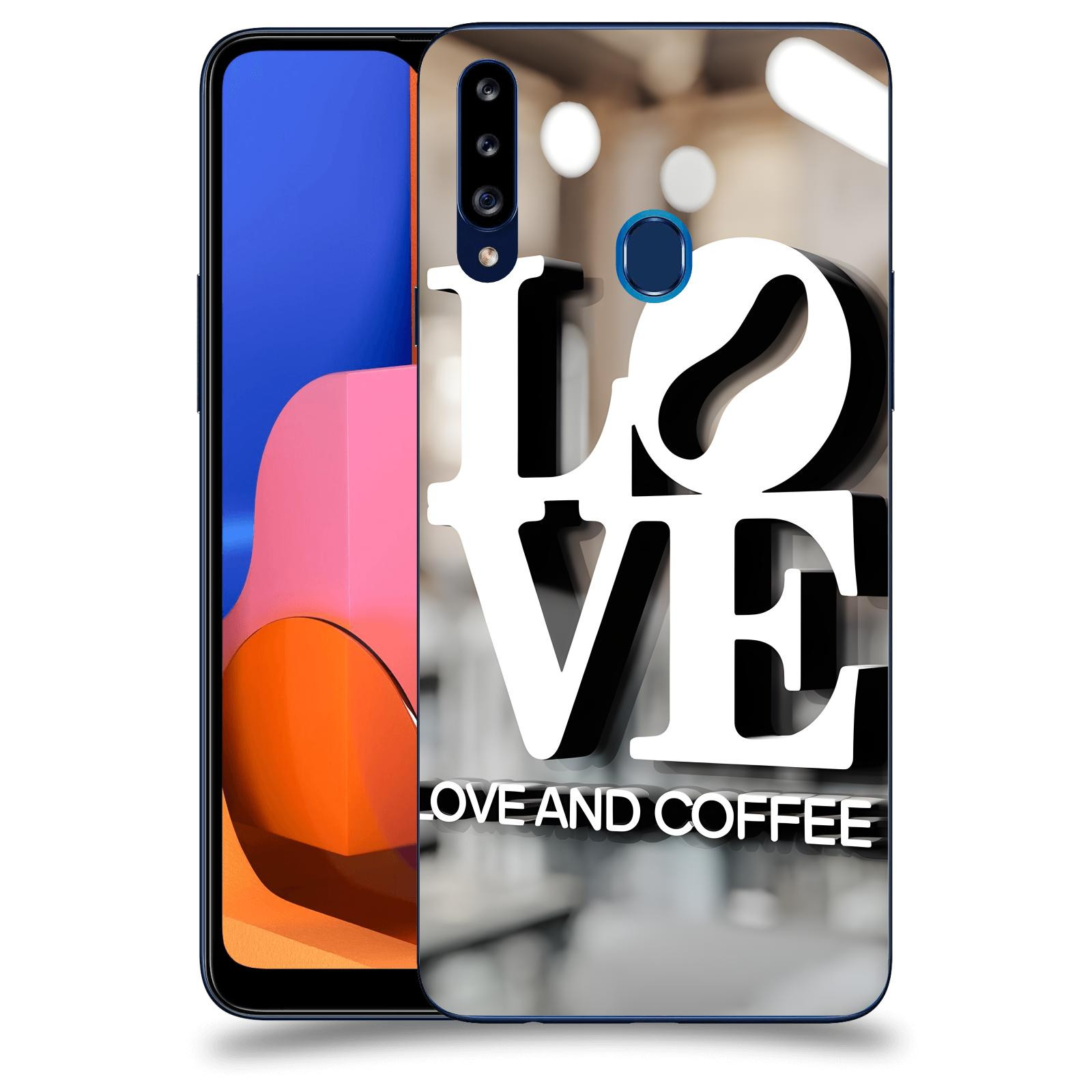 ACOVER Kryt na mobil Samsung Galaxy A20s - Love  & Coffee