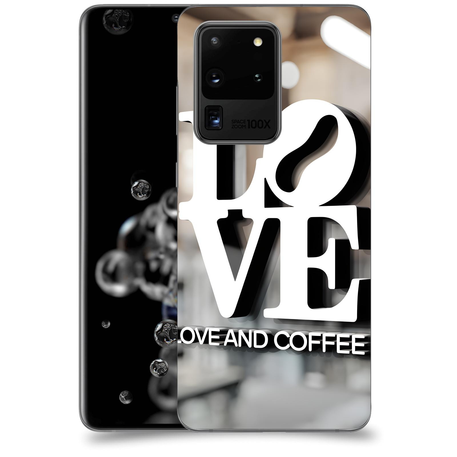 ACOVER Kryt na mobil Samsung Galaxy S20 Ultra 5G G988F - Love  & Coffee