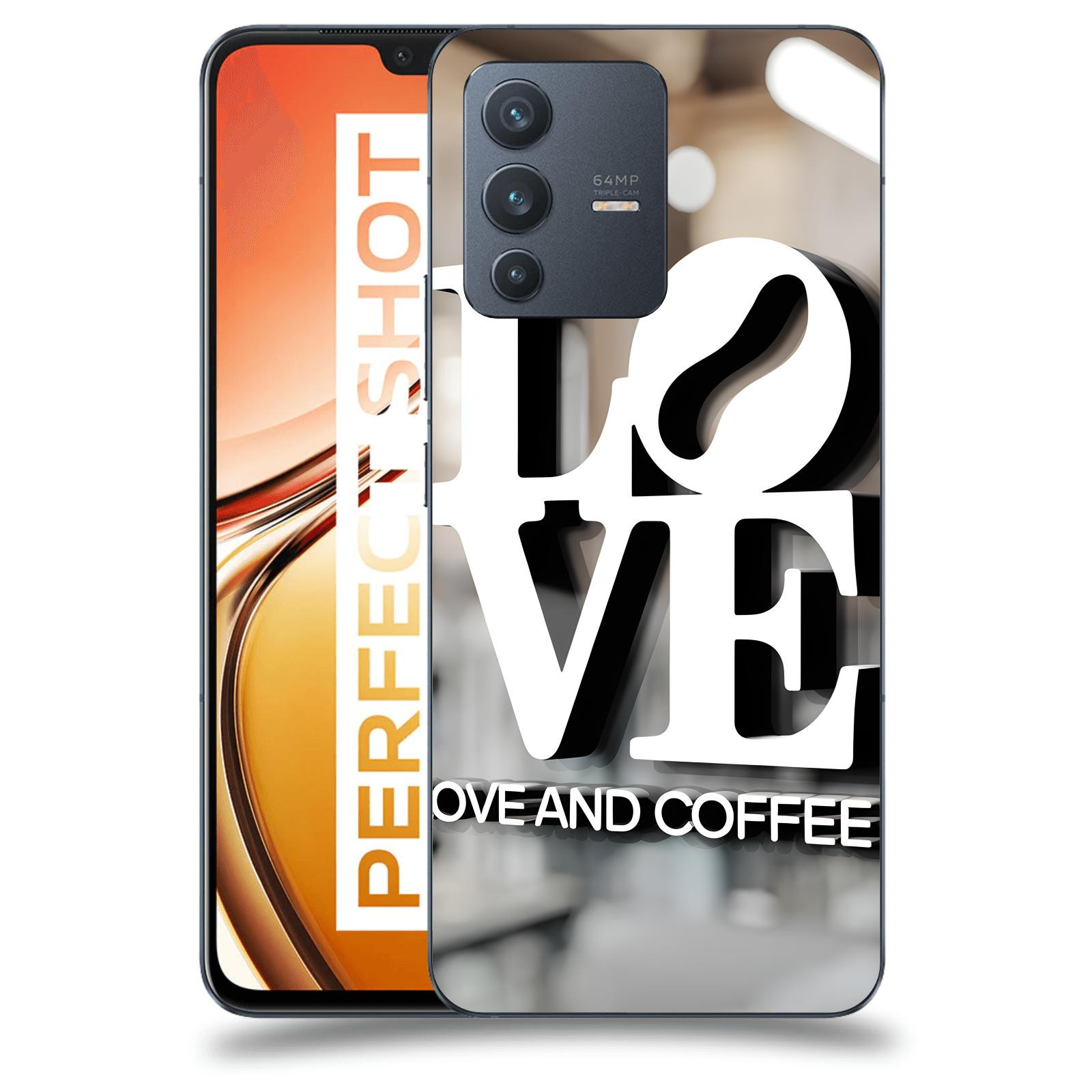 ACOVER Kryt na mobil Vivo V23 5G - Love  & Coffee