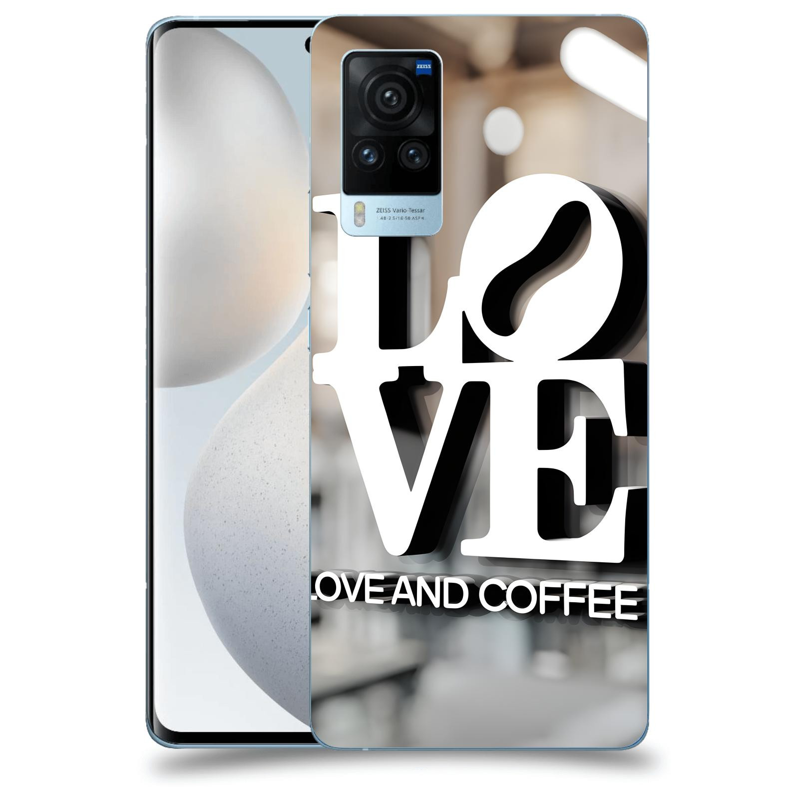 ACOVER Kryt na mobil Vivo X60 Pro 5G - Love  & Coffee