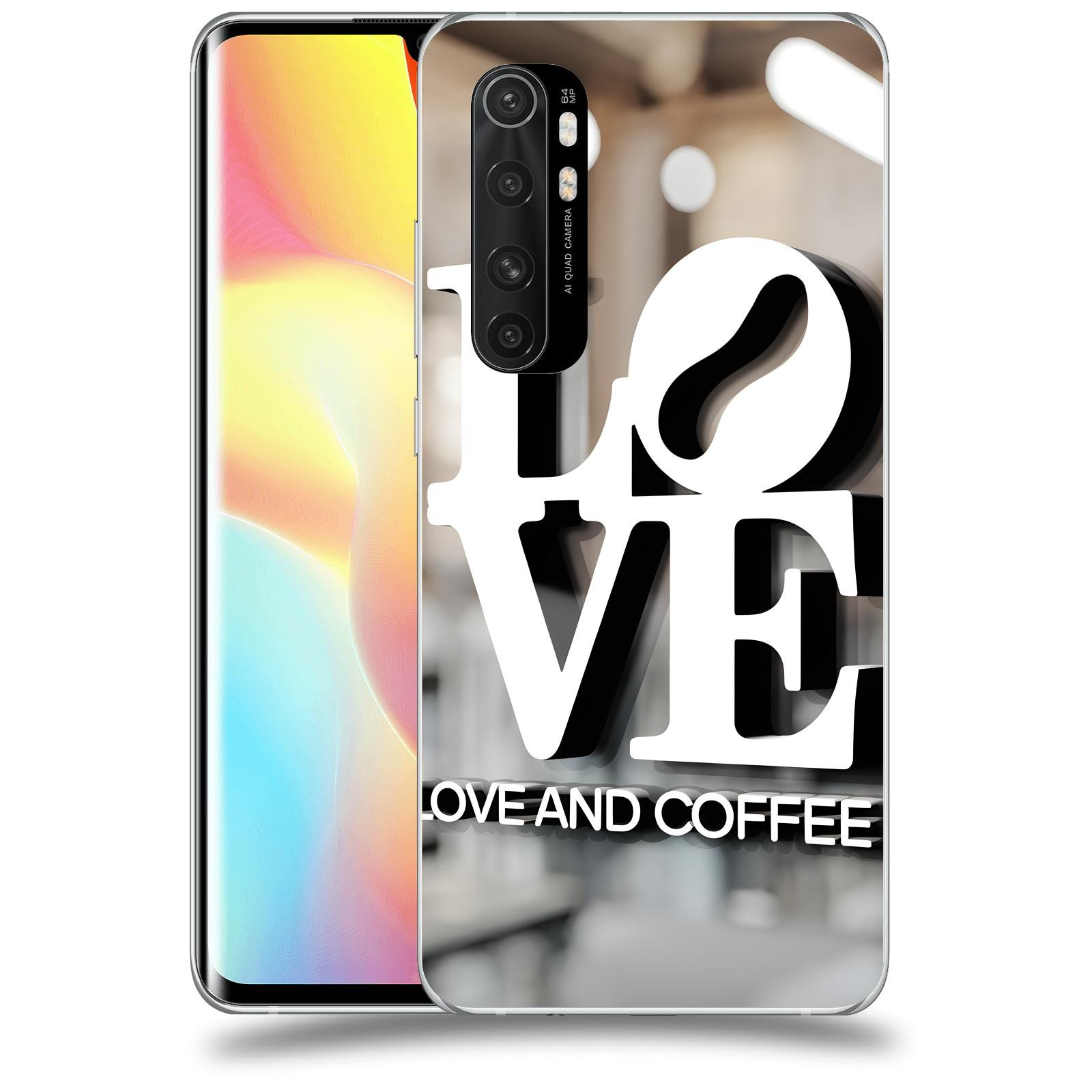 ACOVER Kryt na mobil Xiaomi Mi Note 10 Lite - Love & Coffee