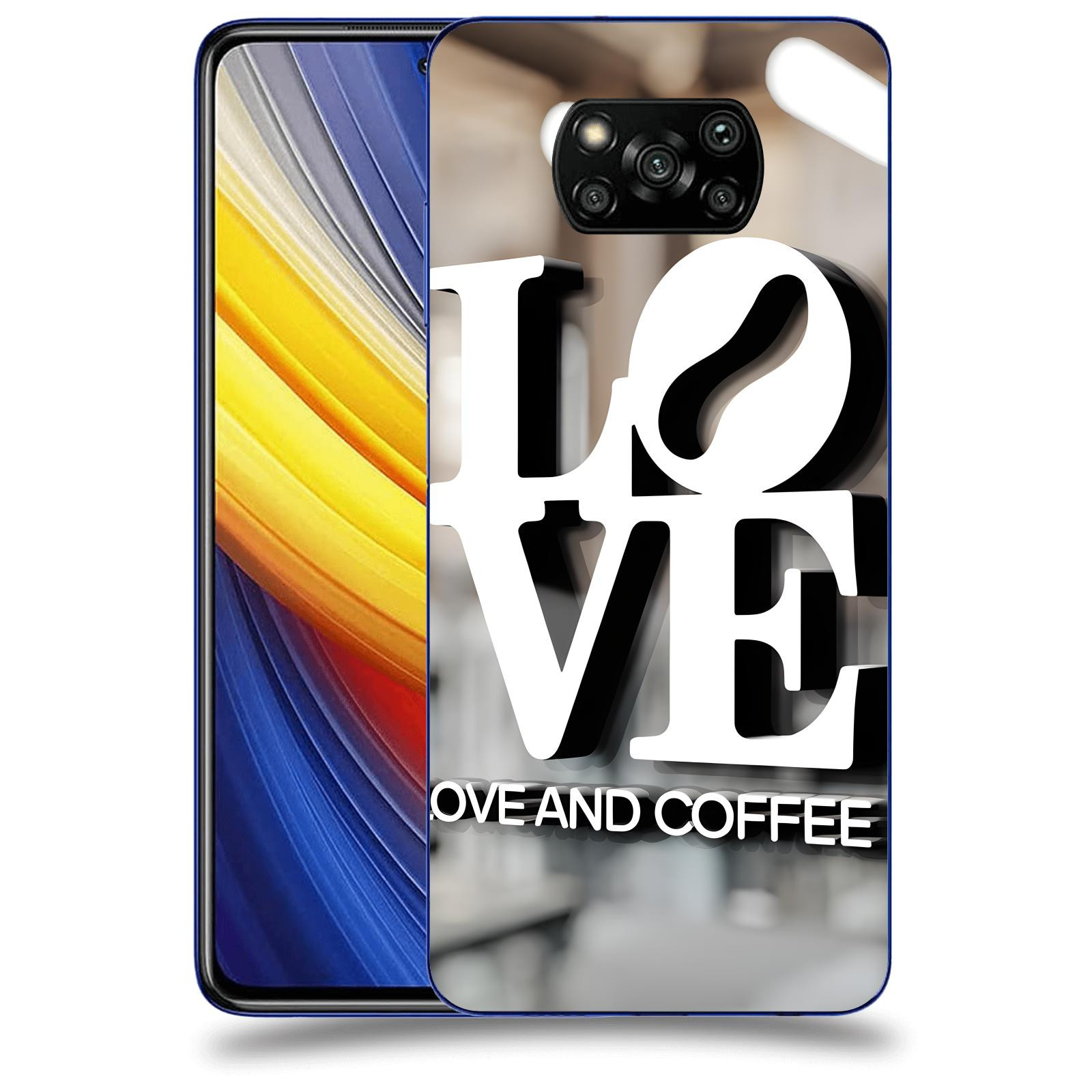 ACOVER Kryt na mobil Xiaomi Poco X3 Pro - Love  & Coffee
