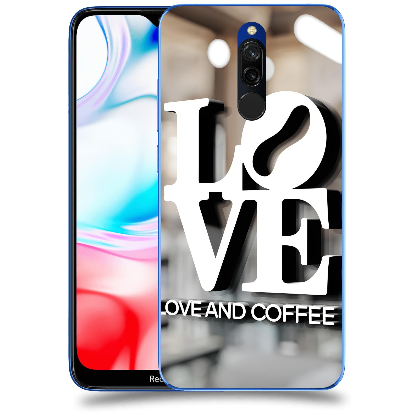 ACOVER Kryt na mobil Xiaomi Redmi 8 - Love  & Coffee