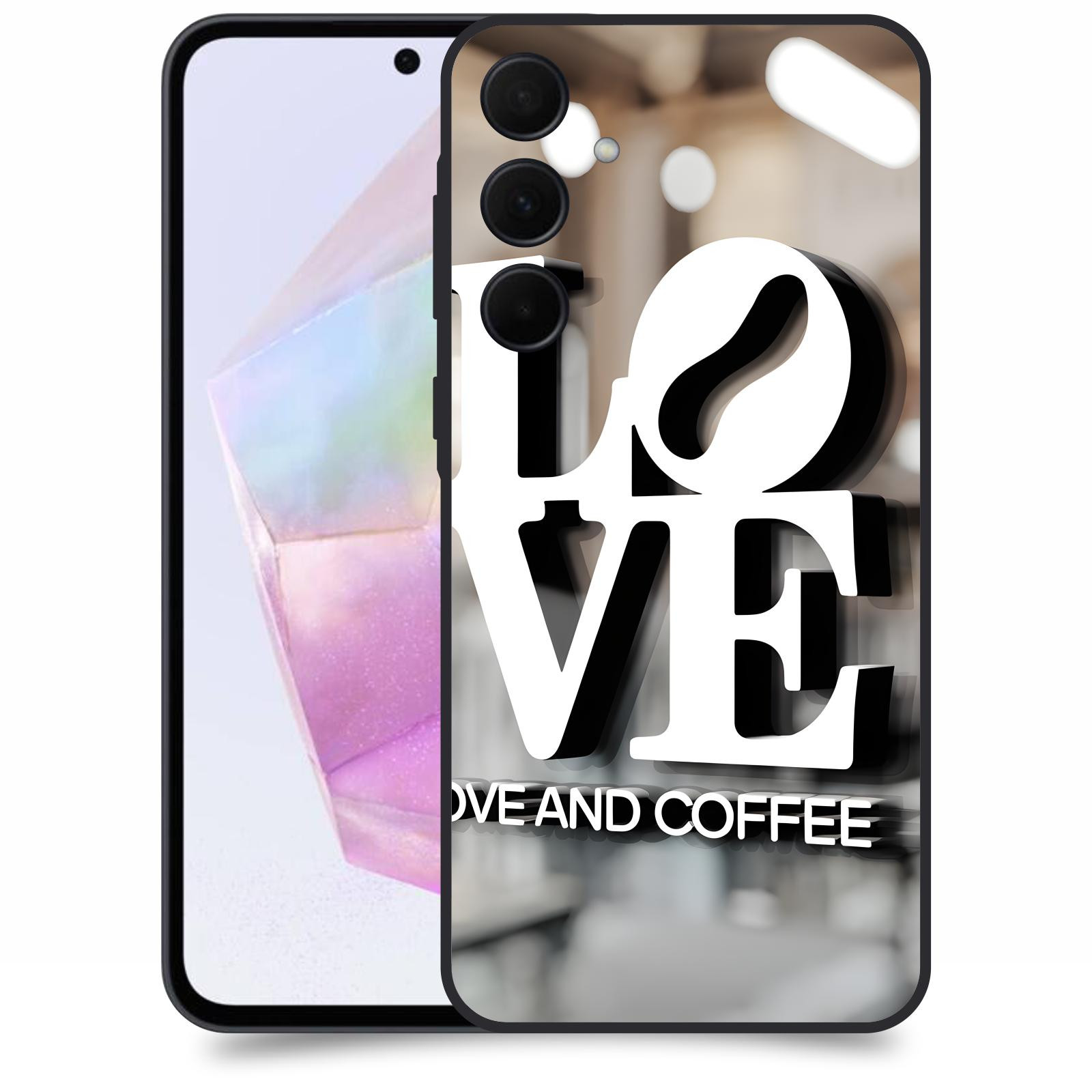 ACOVER Kryt na mobil Samsung Galaxy A35 5G - Love  & Coffee