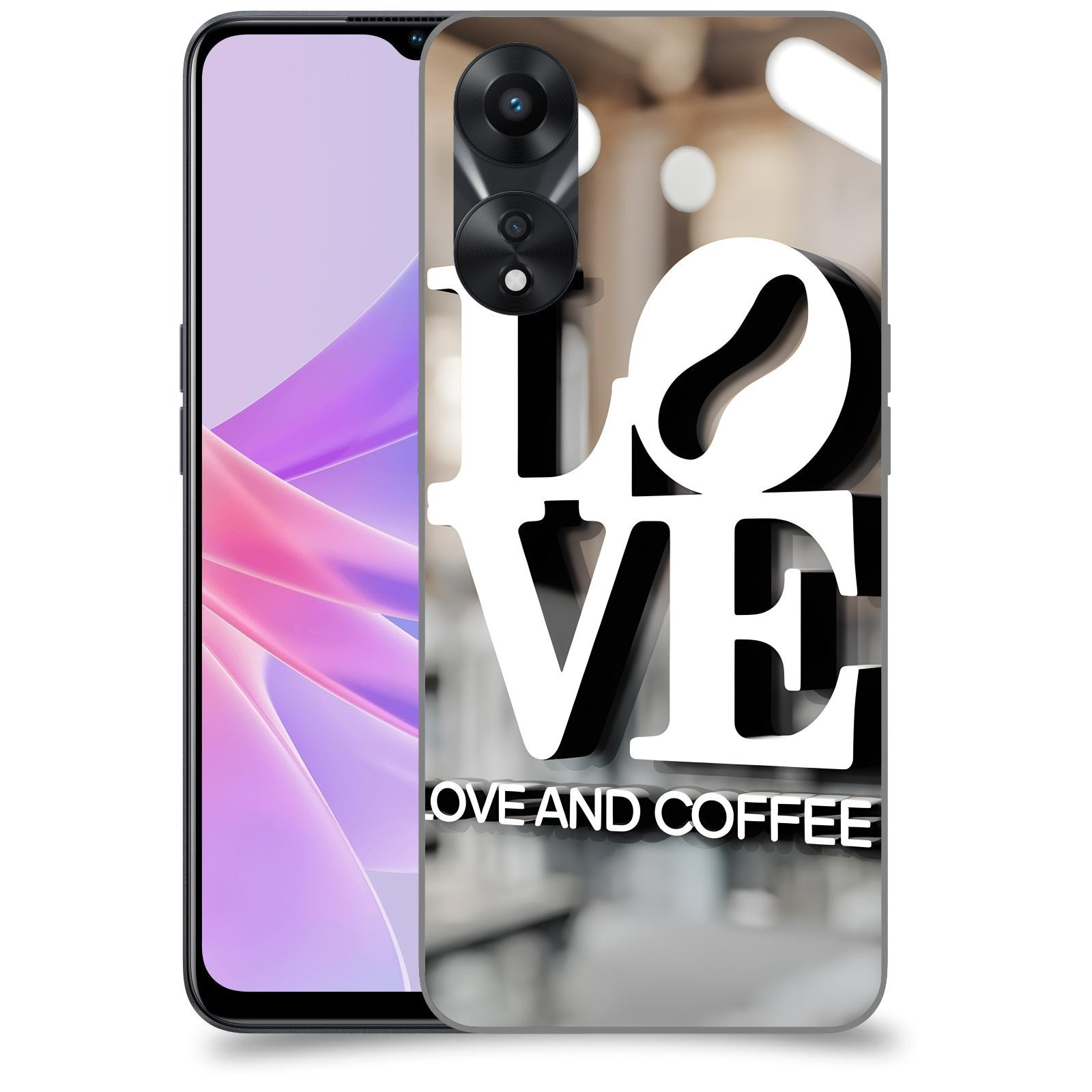 ACOVER Kryt na mobil OPPO A78 5G - Love  & Coffee