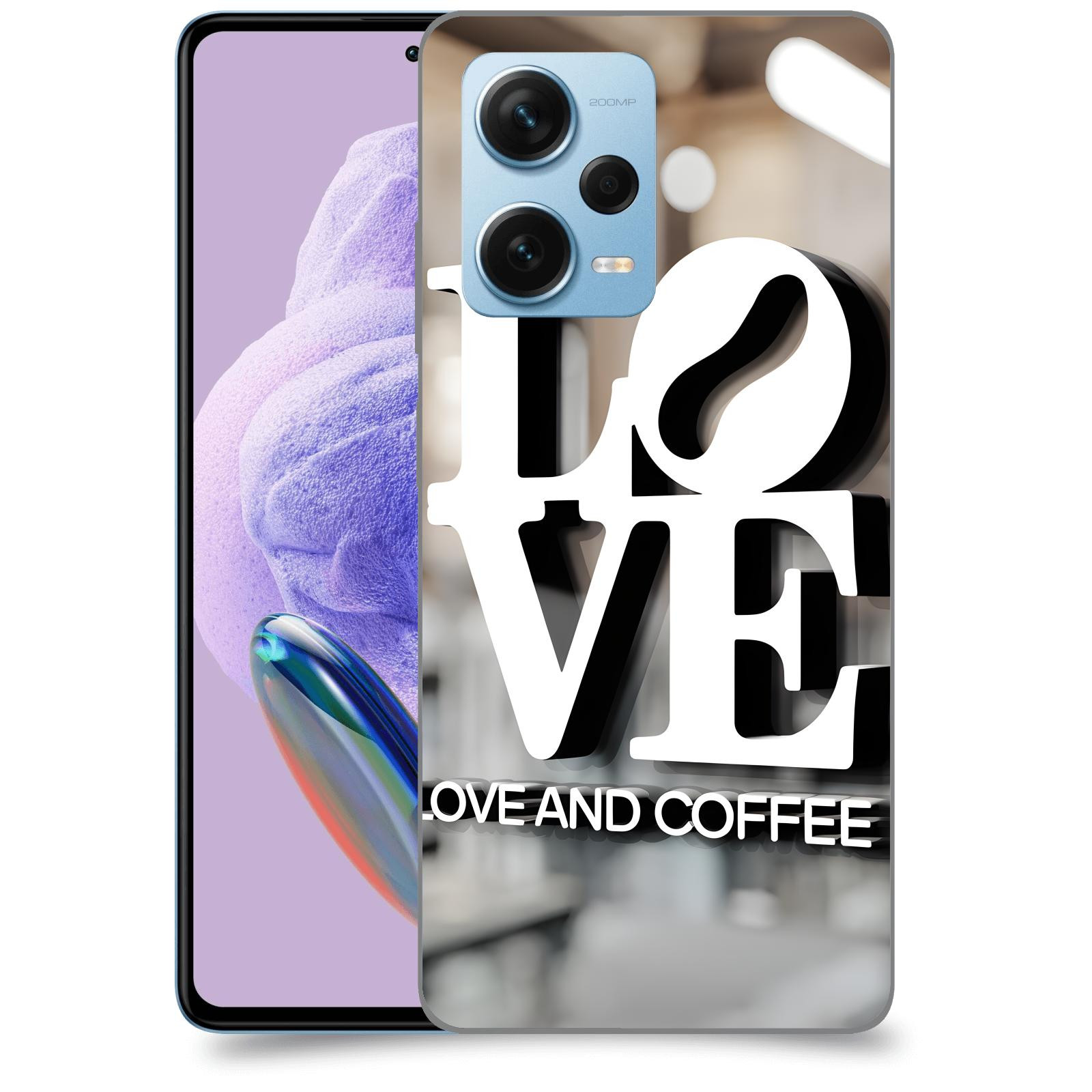 ACOVER Kryt na mobil Xiaomi Redmi Note 12 Pro+ 5G - Love  & Coffee