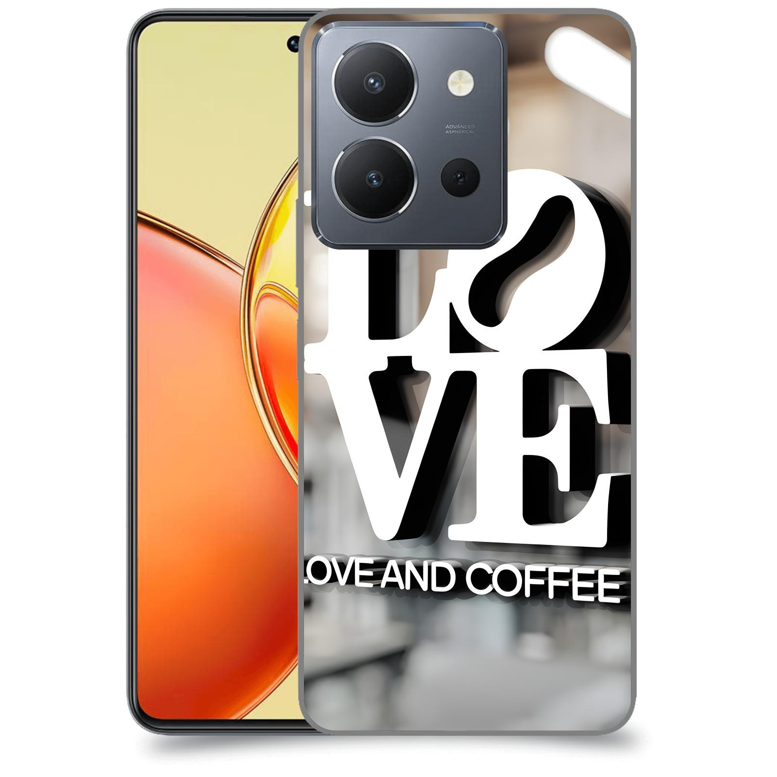 ACOVER Kryt na mobil Vivo Y36 - Love  & Coffee