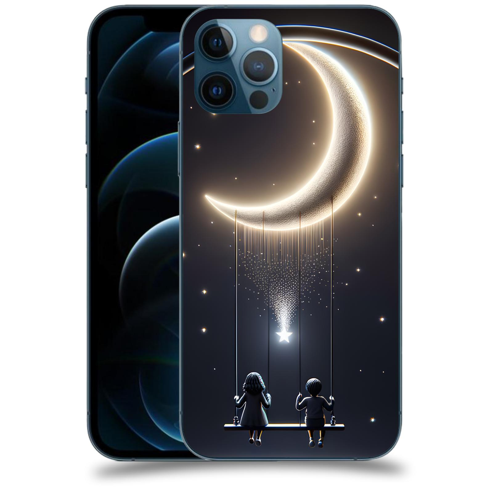 ACOVER Kryt na mobil Apple iPhone 12 Pro - Love on the Moon 2