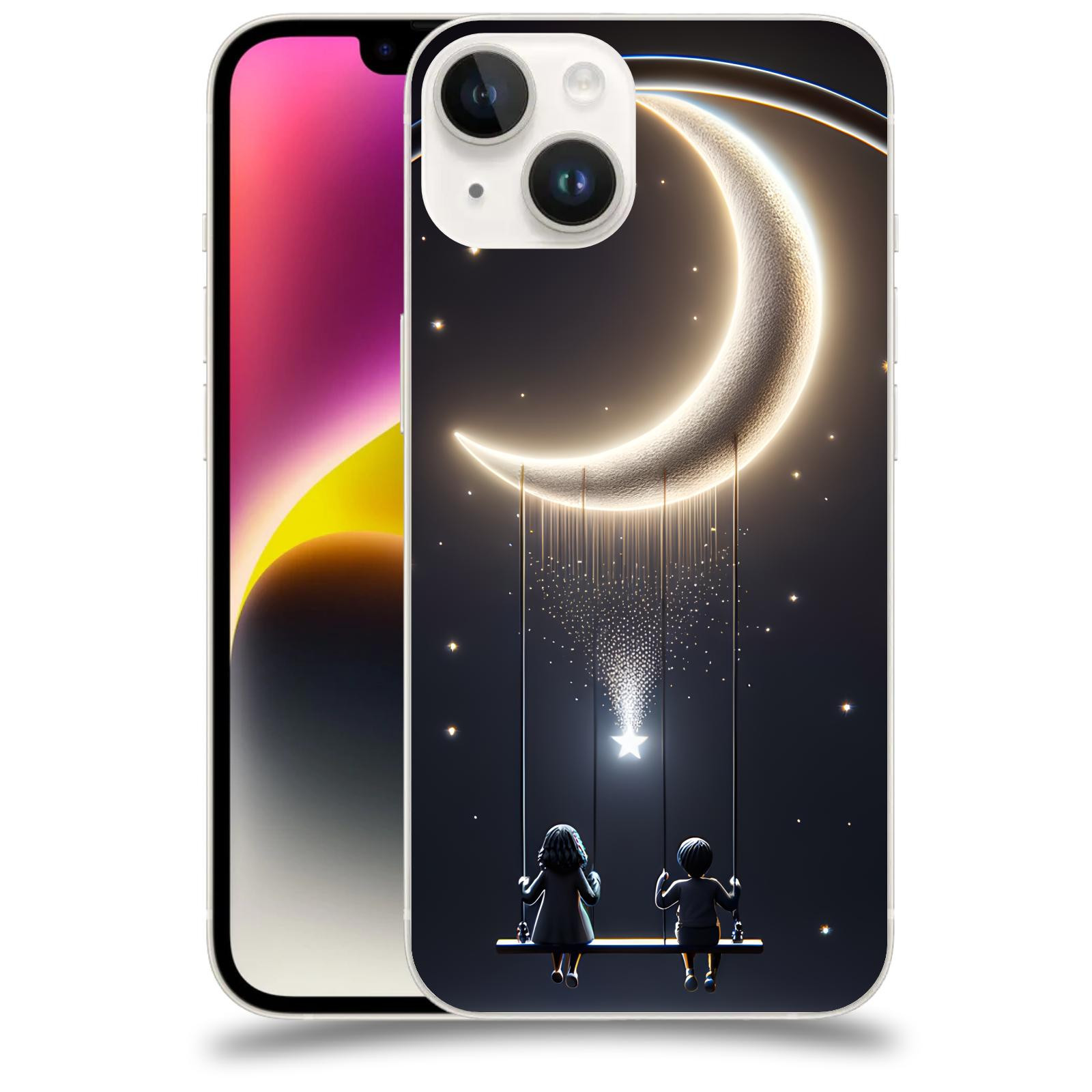 ACOVER Kryt na mobil Apple iPhone 14 - Love on the Moon 2