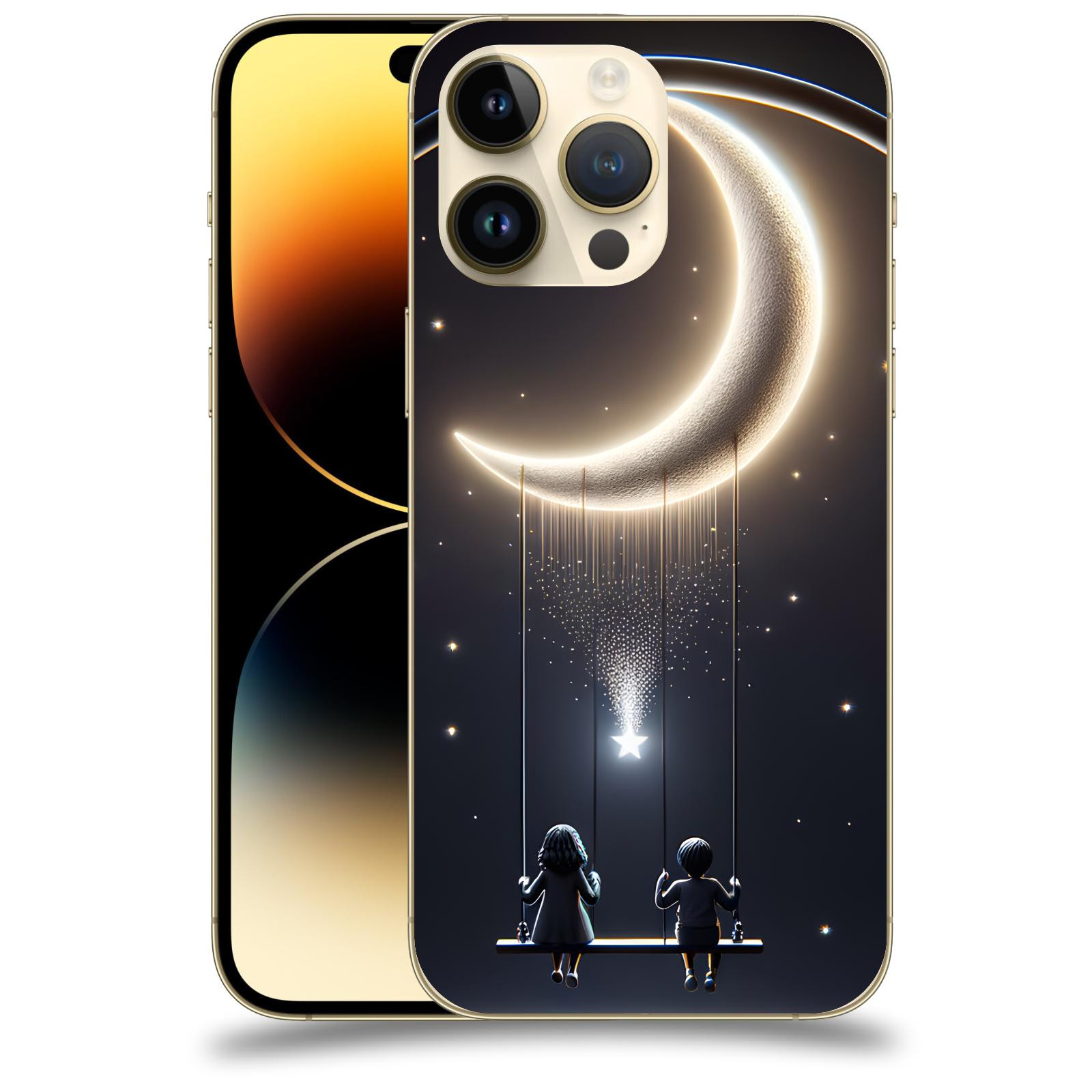 ACOVER Kryt na mobil Apple iPhone 14 Pro Max - Love on the Moon 2