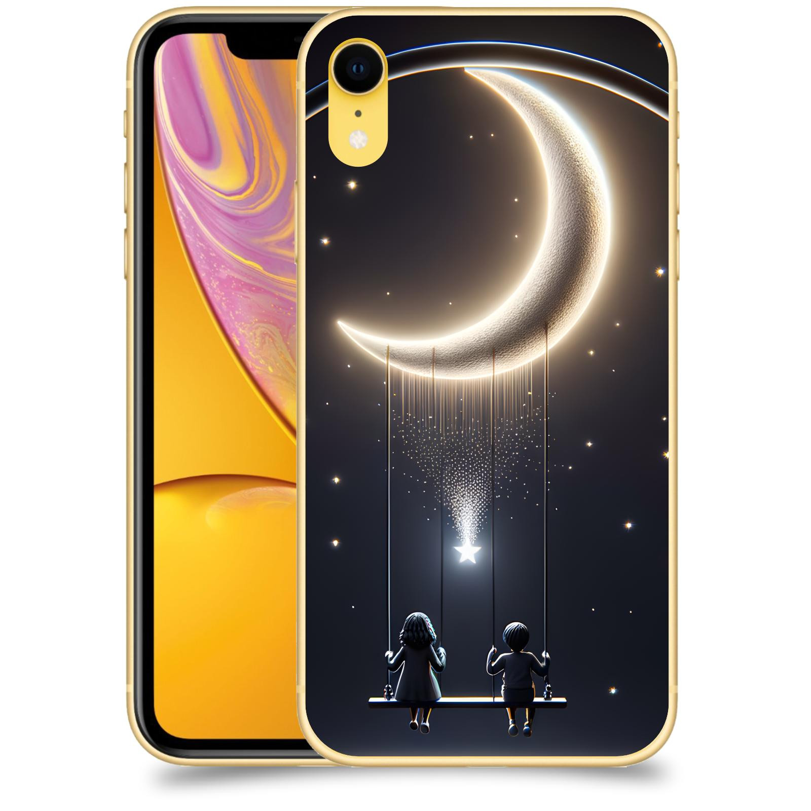 ACOVER Kryt na mobil Apple iPhone XR - Love on the Moon 2