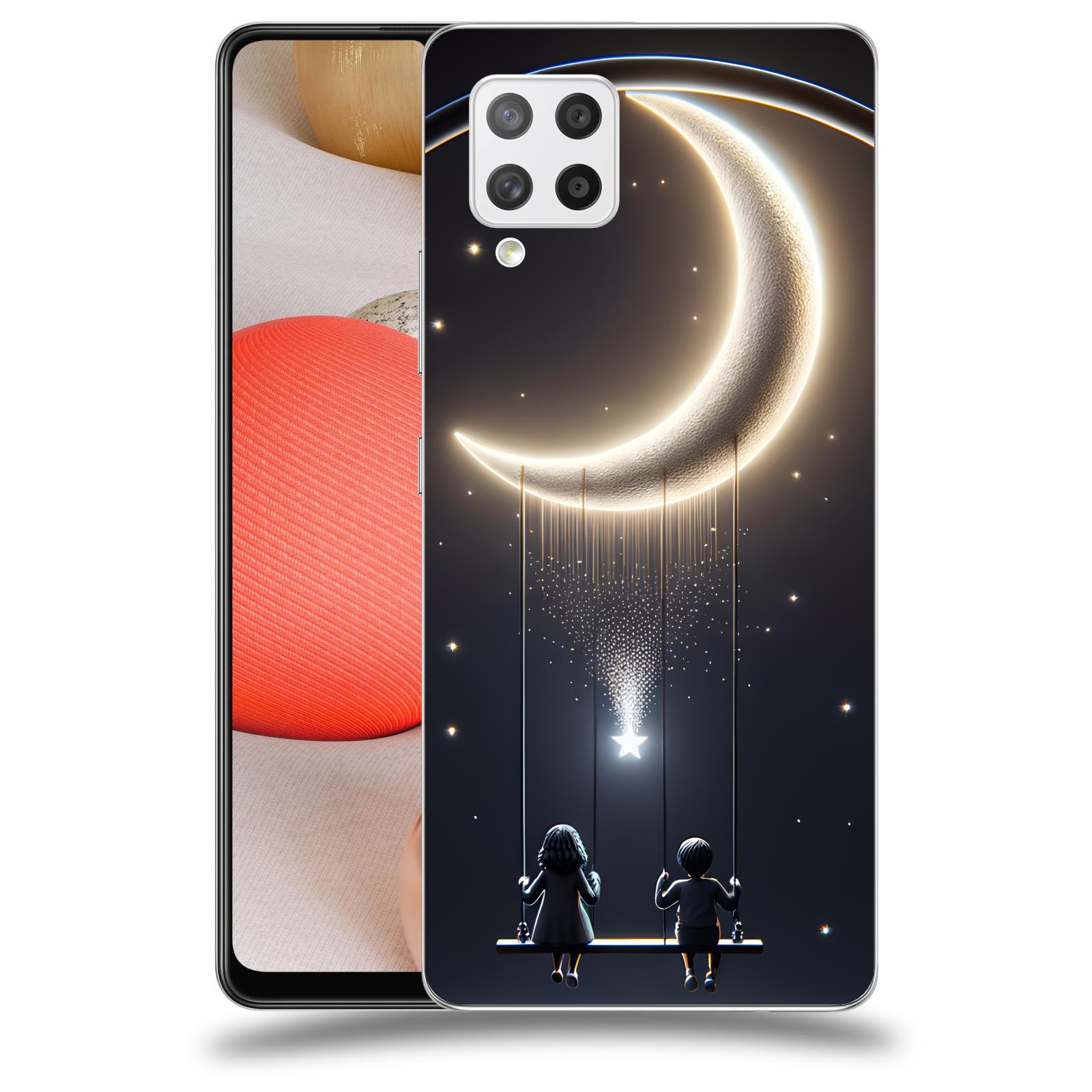 ACOVER Kryt na mobil Samsung Galaxy A42 A426B - Love on the Moon 2