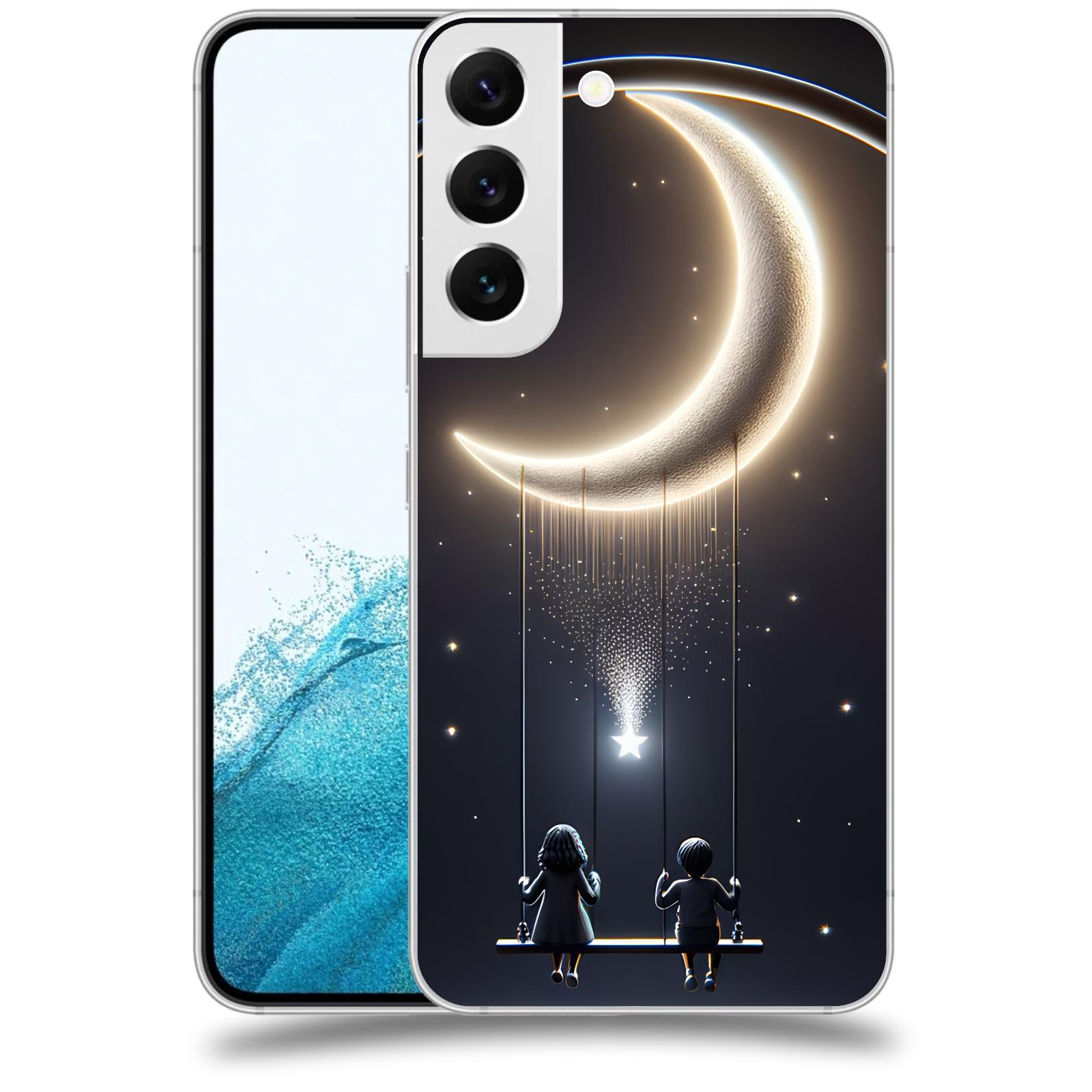 ACOVER Kryt na mobil Samsung Galaxy S22 5G - Love on the Moon 2