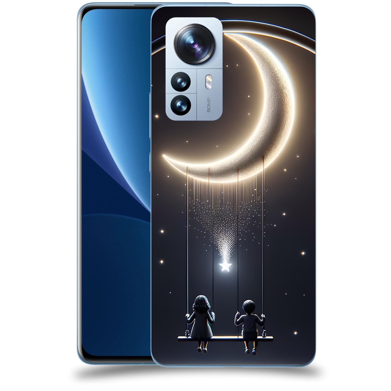 ACOVER Kryt na mobil Xiaomi 12 Pro - Love on the Moon 2