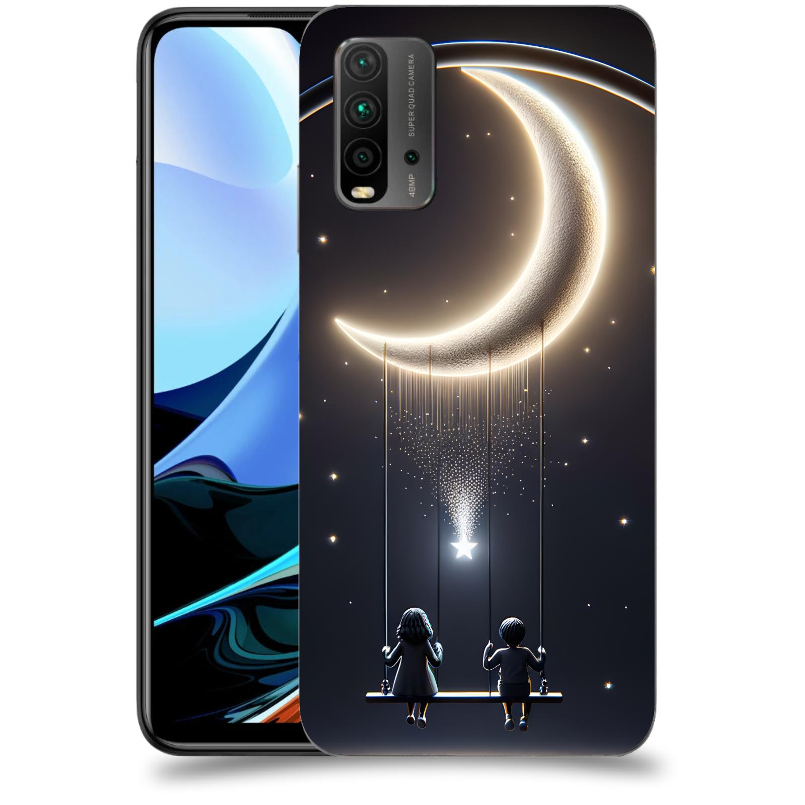 ACOVER Kryt na mobil Xiaomi Redmi 9T - Love on the Moon 2
