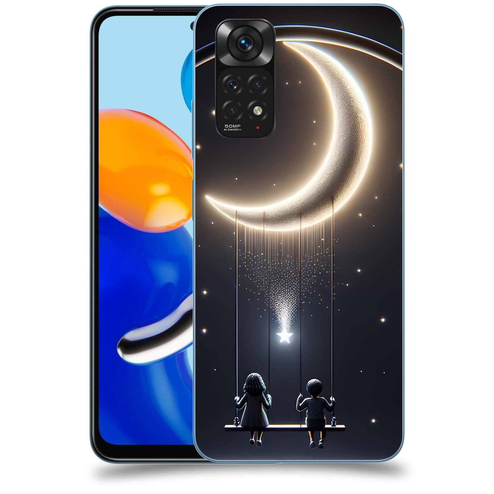 ACOVER Kryt na mobil Xiaomi Redmi Note 11 - Love on the Moon 2