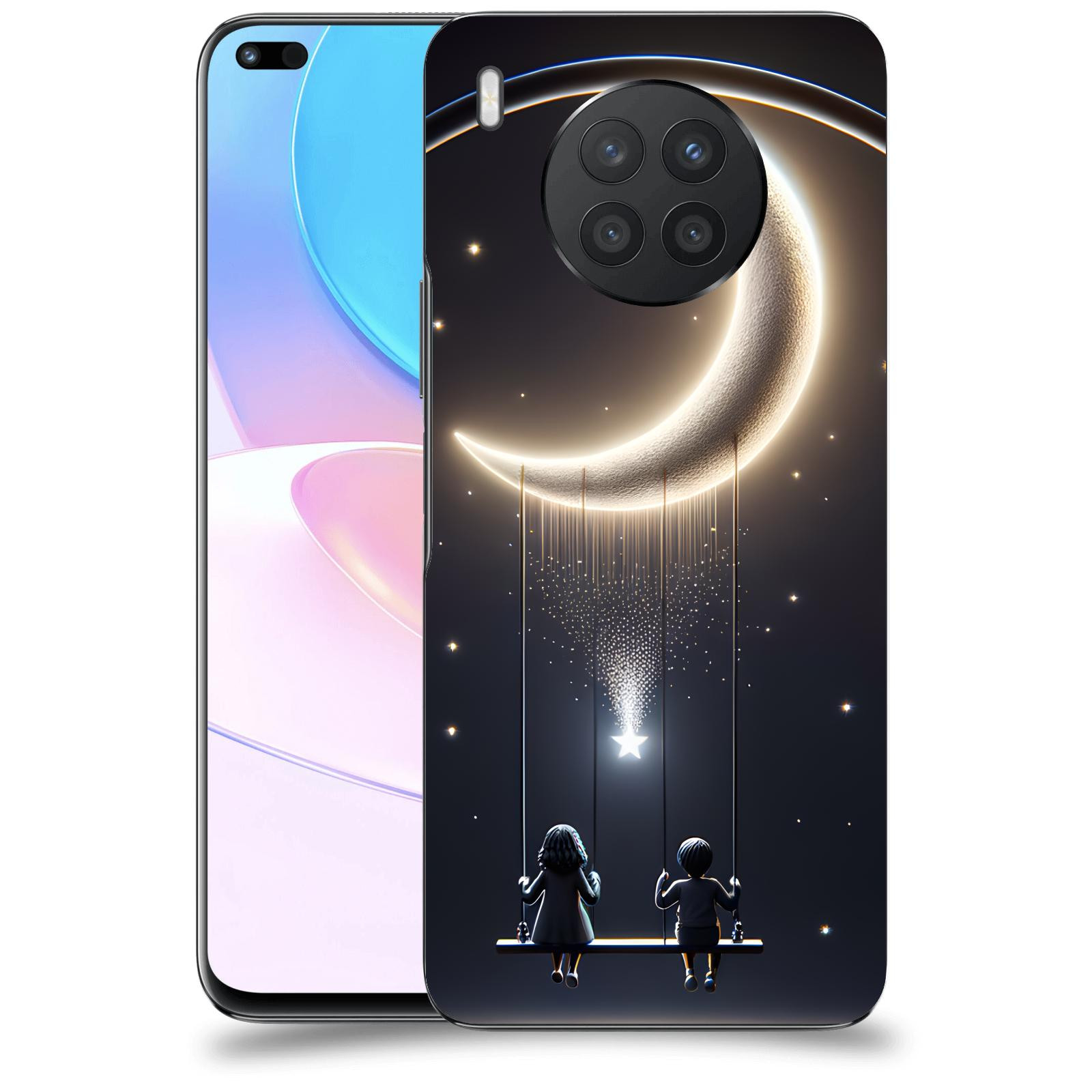 ACOVER Kryt na mobil Honor 50 Lite - Love on the Moon 2